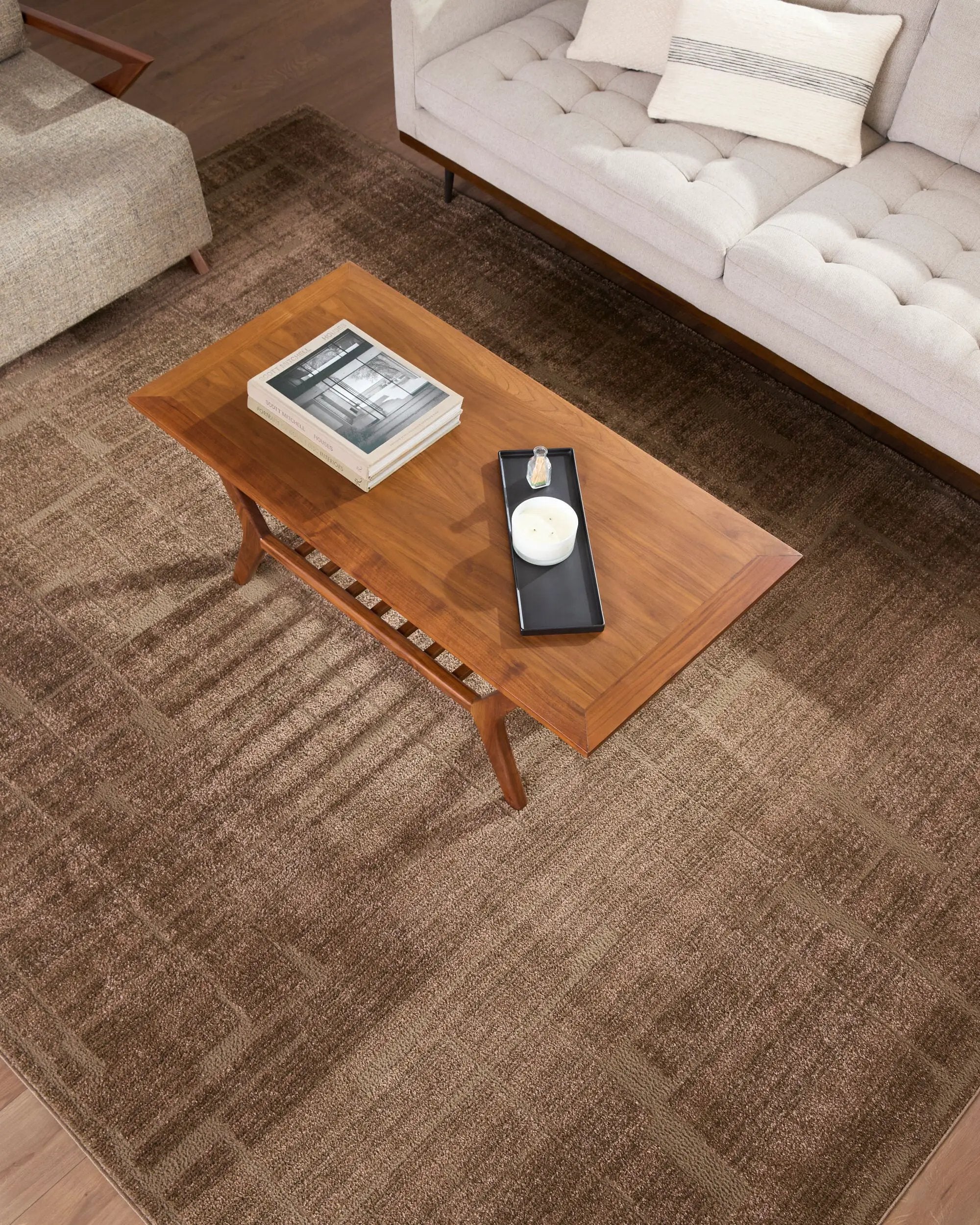 Alma EDAL-2306 Dark-Brown Area Rug by Elle Decor x LIVABLISS