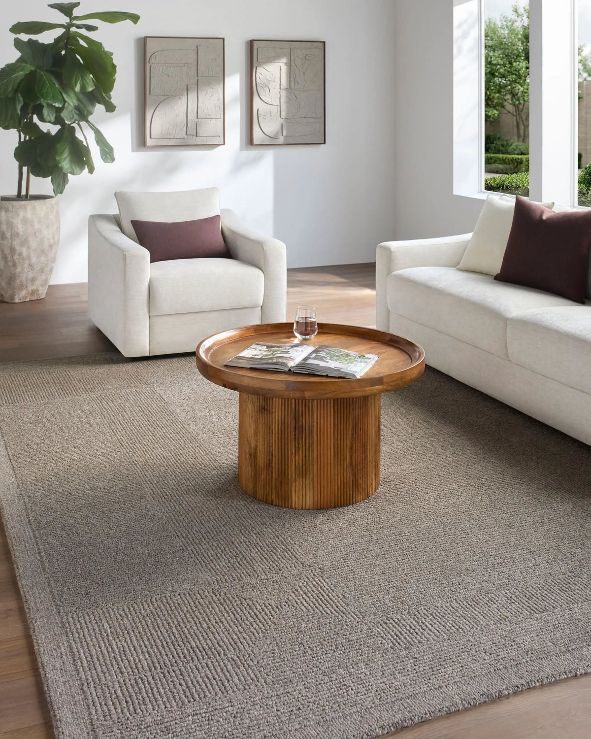 Livabliss x Elle Decor Florian EDFL-2303 Taupe Area Rug