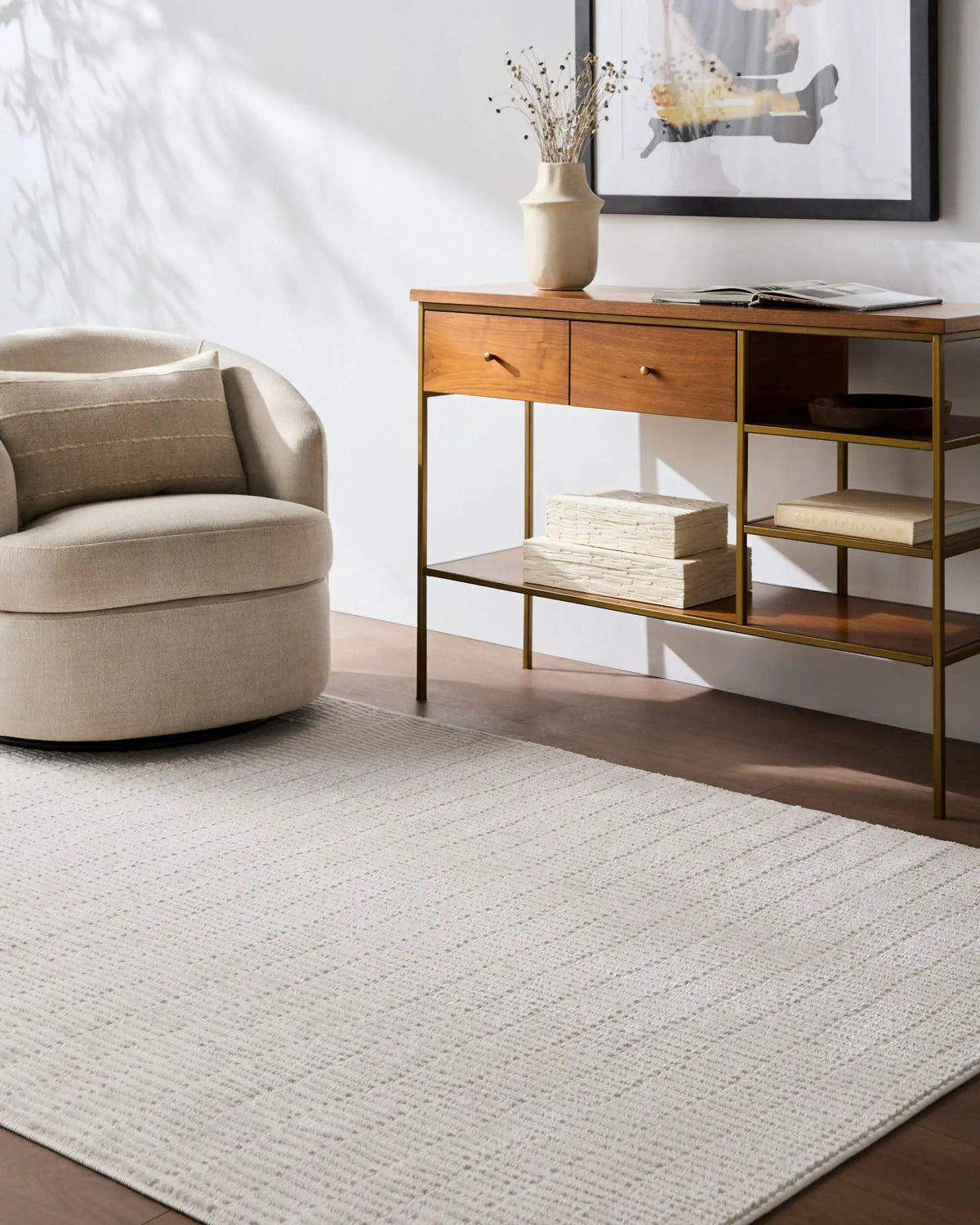Livabliss x Elle Decor Grenelle EDGN-2300 Ivory Area Rug