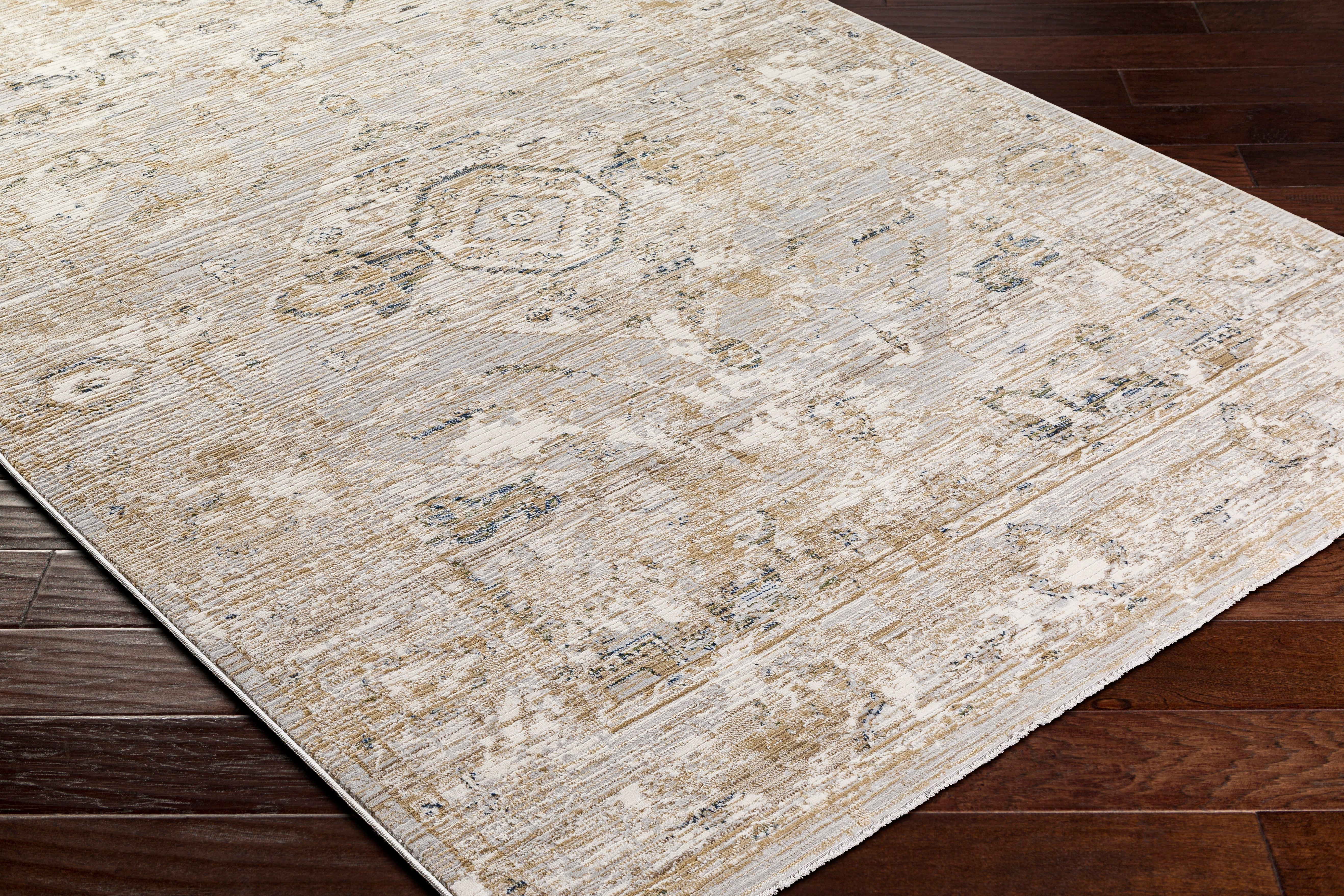 Surya Edmonton EDO-2302 Cream Area Rug by LIVABLISS