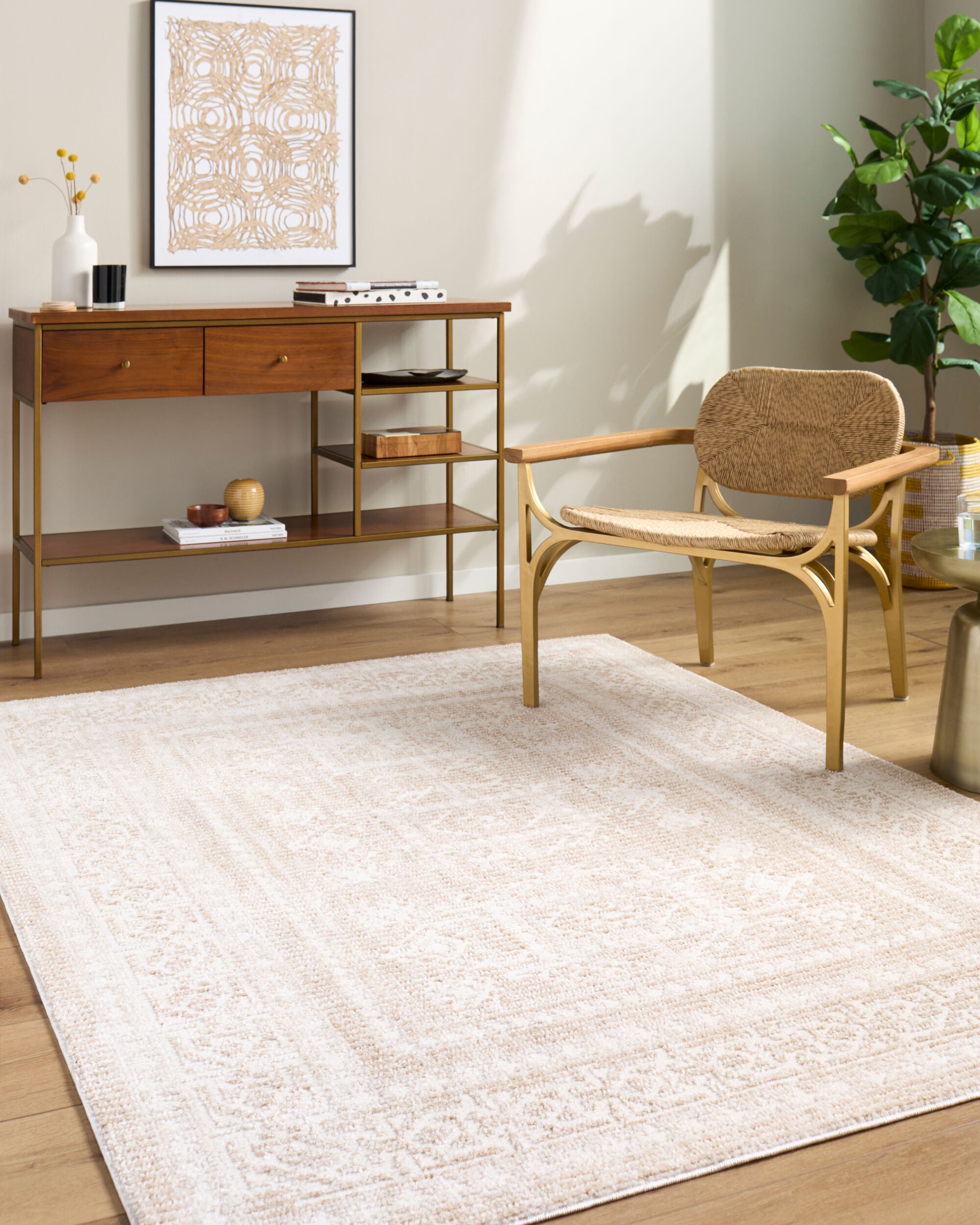 Elle Decor x Livabliss Odeon EDOD-2303 Cream Area Rug