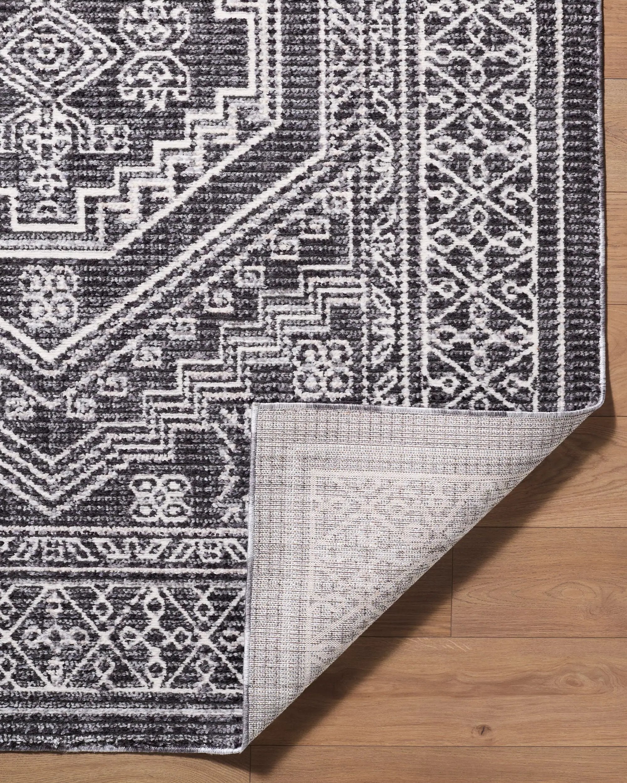 Odeon EDOD-2306 Black Area Rug by Elle Decor x LIVABLISS