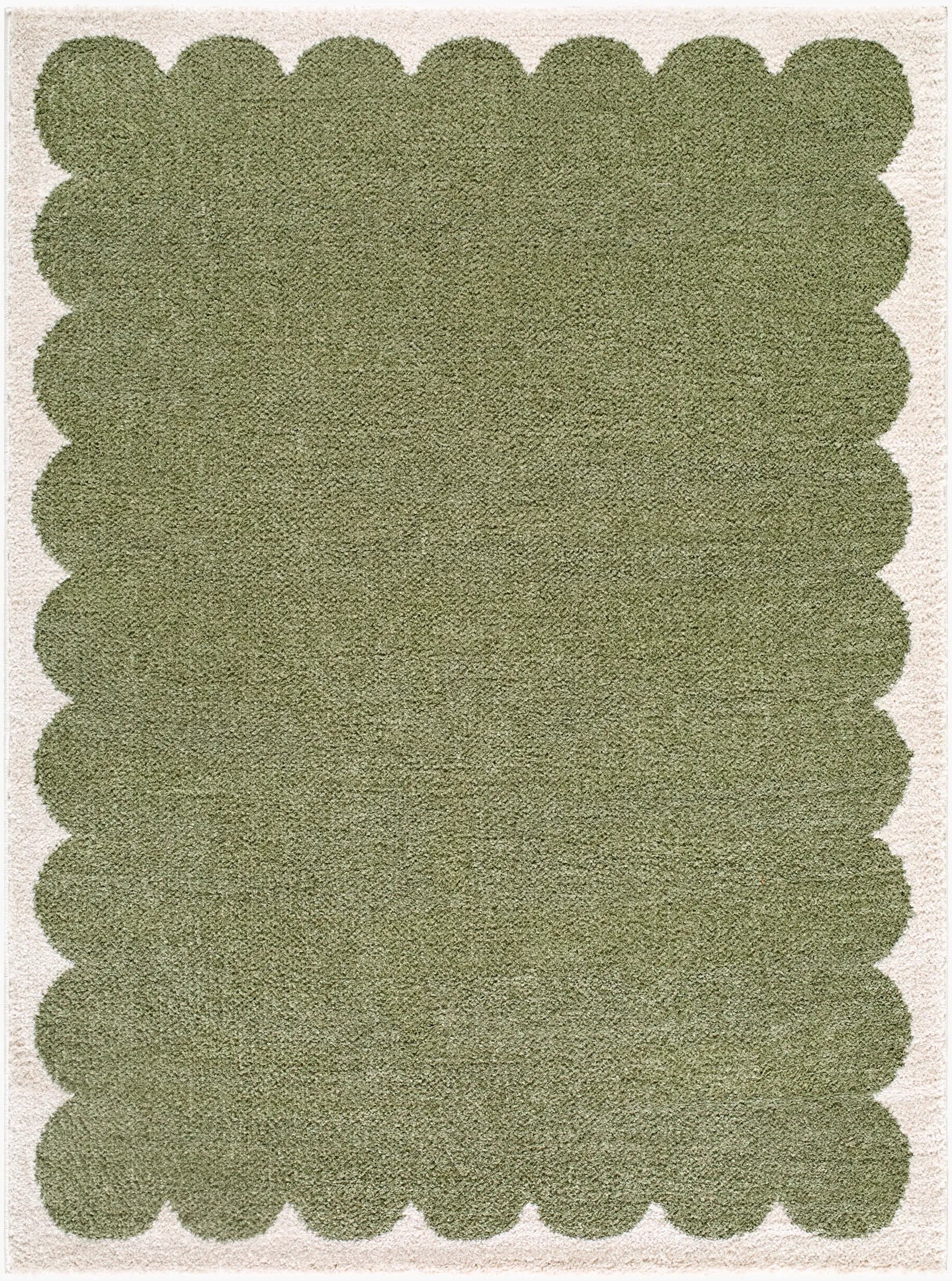 Rivoli EDRV-2303 Olive / Cream Area Rug by Elle Decor x LIVABLISS