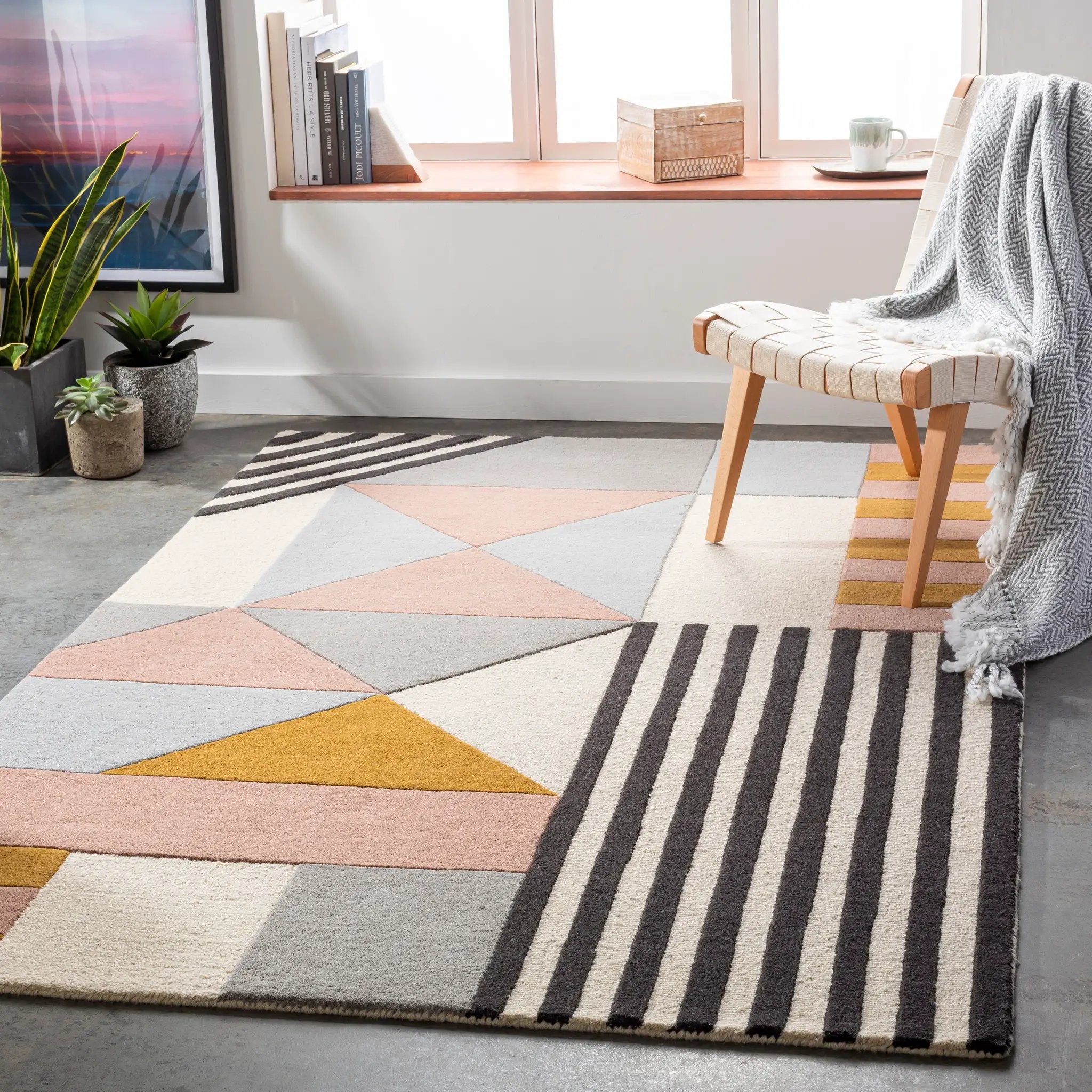 Emma EMM-2302 Beige Area Rug by LIVABLISS