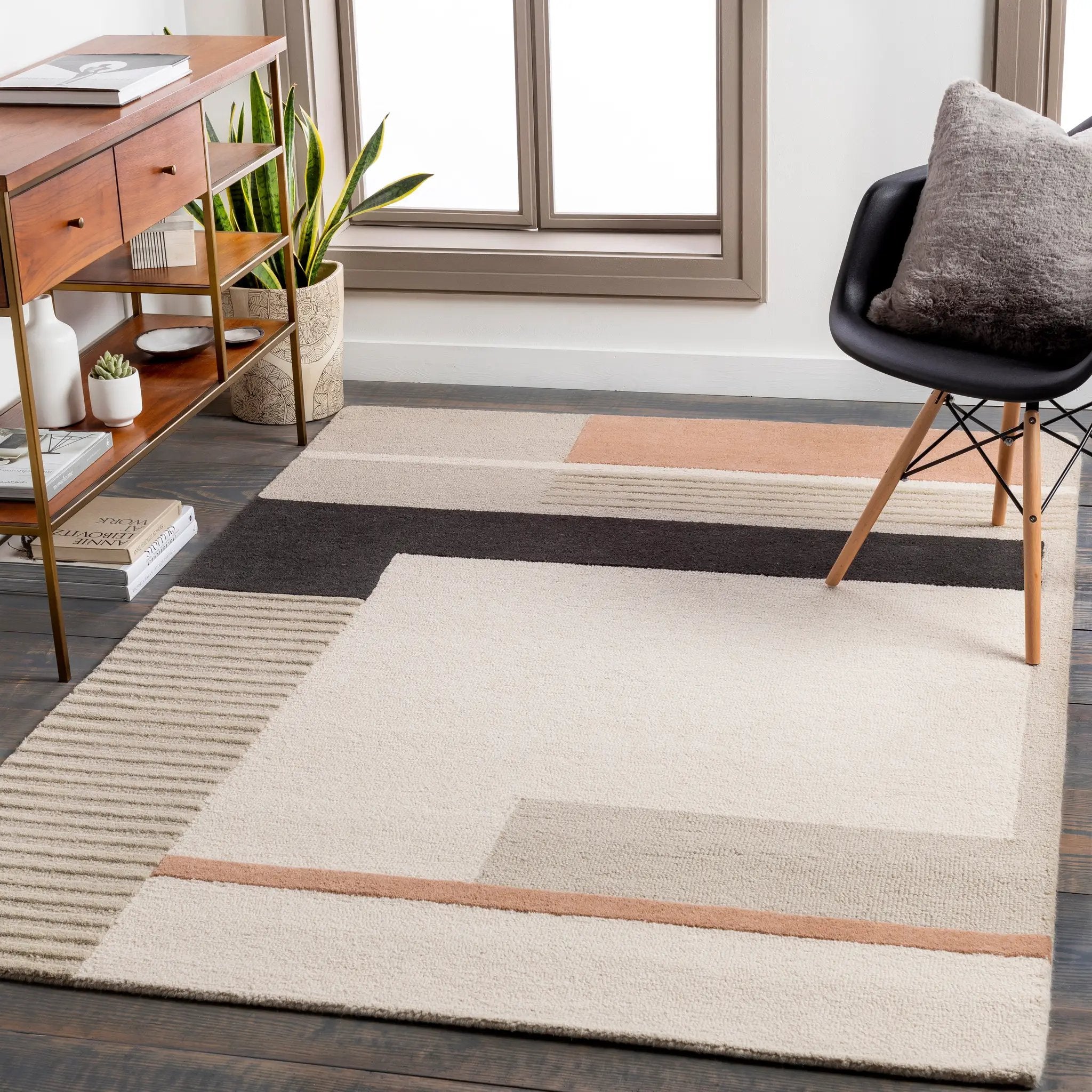 Emma EMM-2303 Light-Beige Area Rug by LIVABLISS