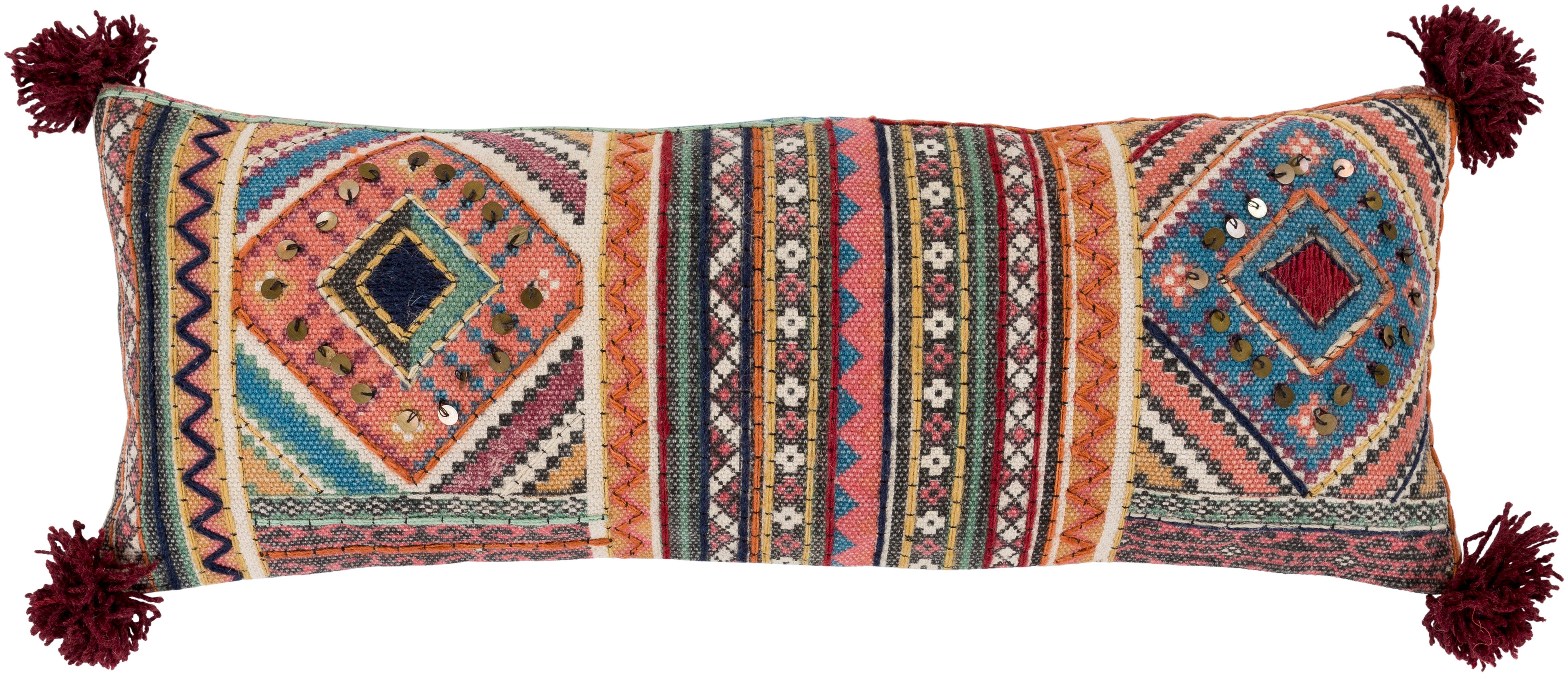 Surya Lena ENA-001 Lumbar Pillow by LIVABLISS