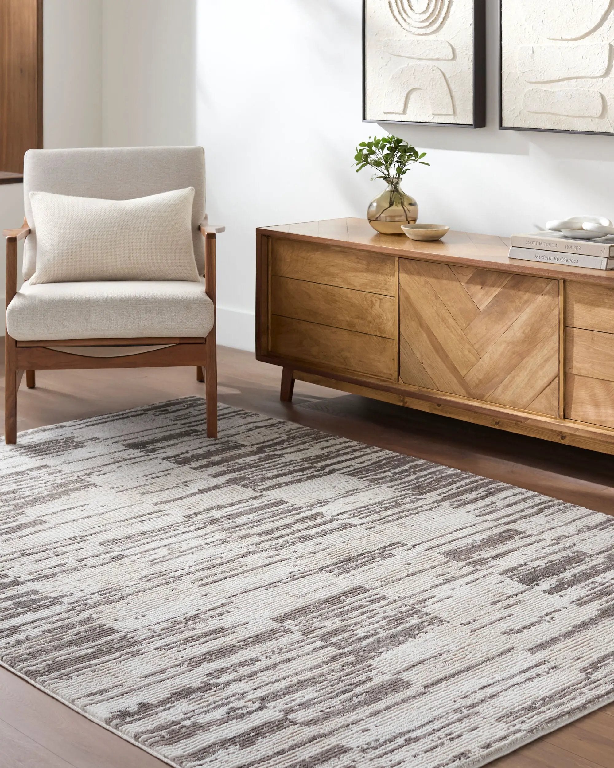 Enfield ENF-2326 Ivory Area Rug by LIVABLISS