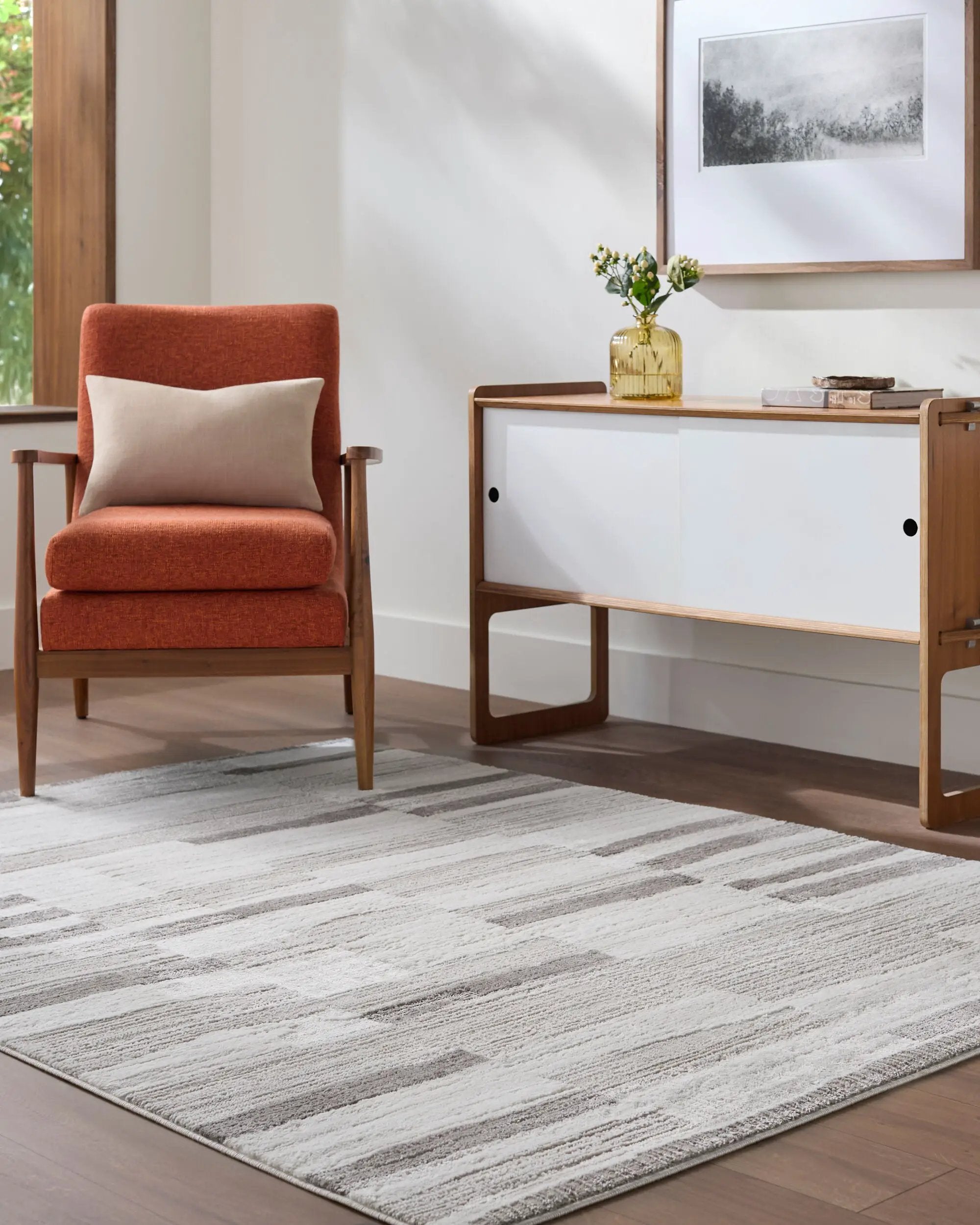 Enfield ENF-2327 Ivory Area Rug by LIVABLISS