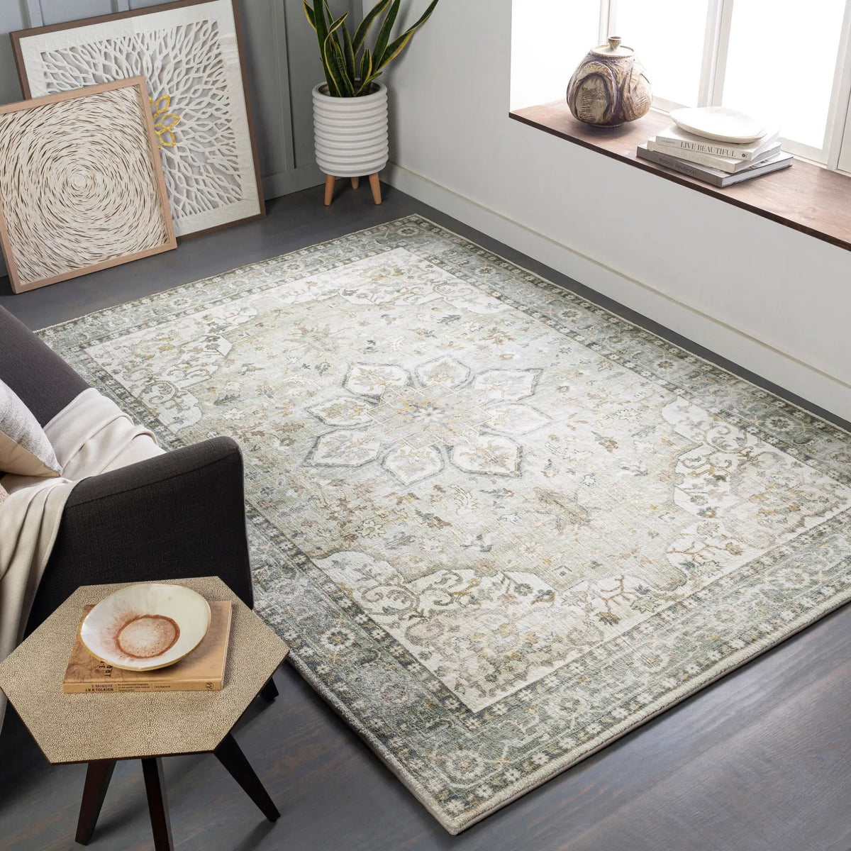 LIVABLISS Erin ERN-2310 Cream Area Rug