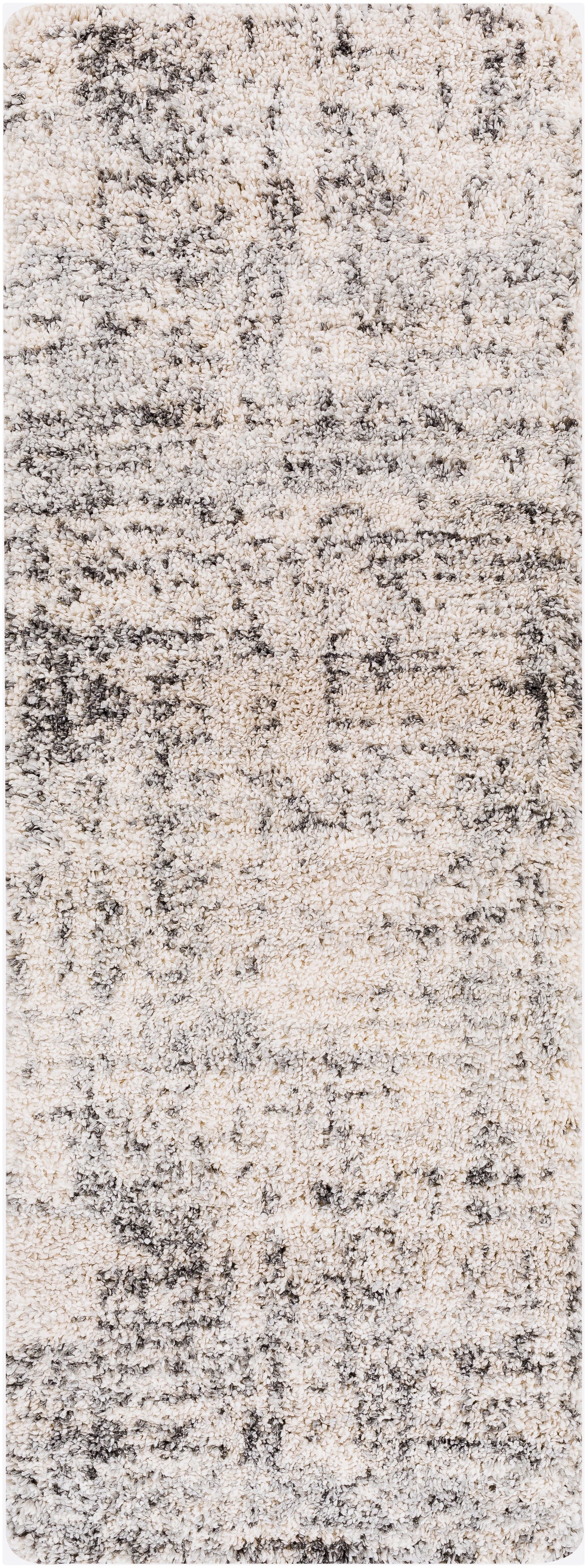Eskimo Shag ESG-2300 Black Area Rug by LIVABLISS