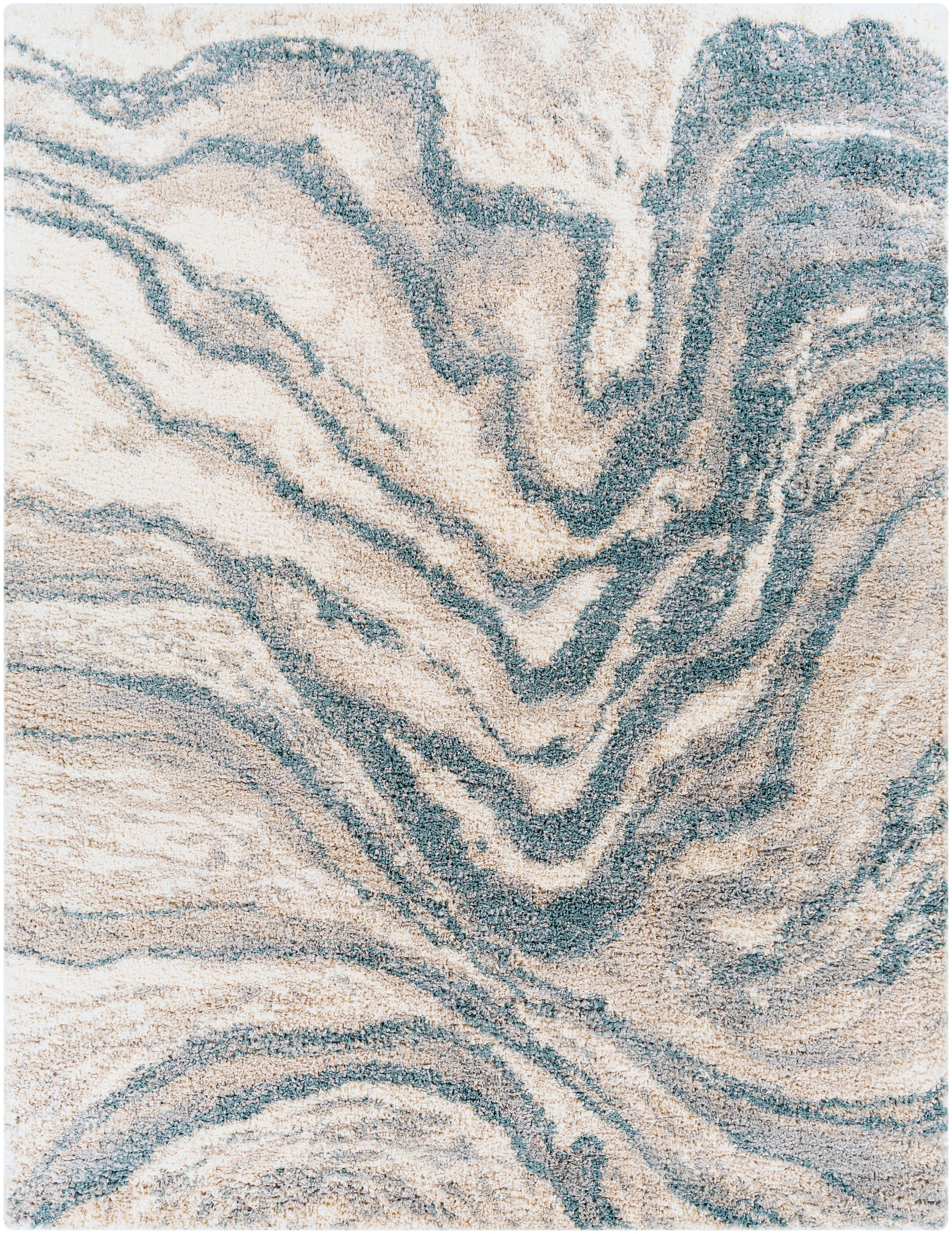 Surya Eskimo Shag ESG-2305 Blue Area Rug by LIVABLISS