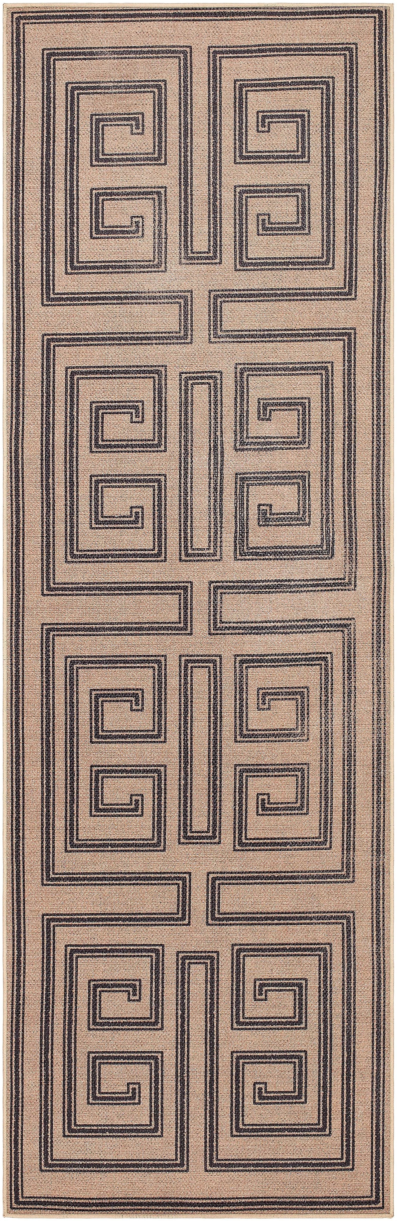 Ez Jute EZT-2307 Light-Brown Area Rug by LIVABLISS