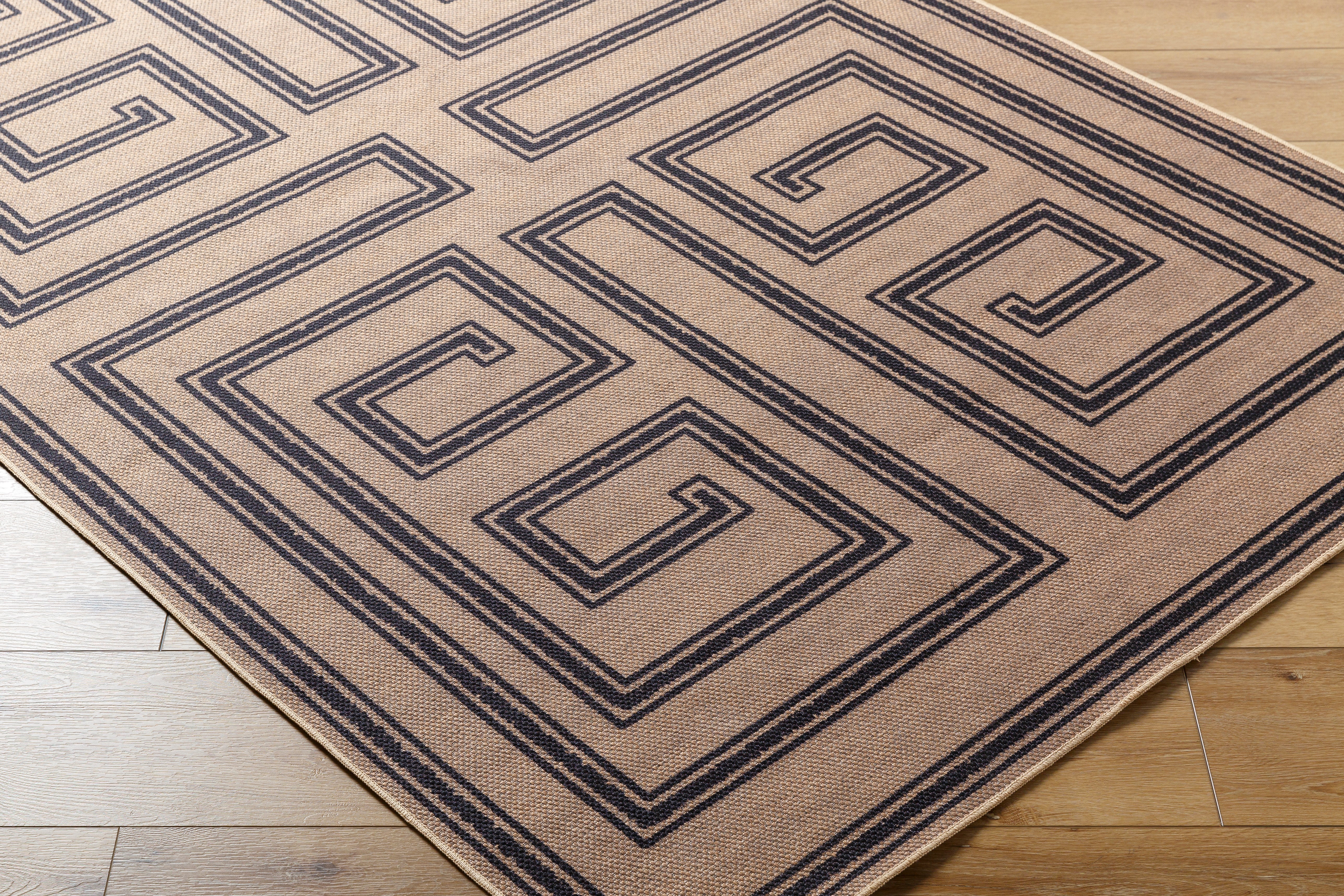 Livabliss Ez Jute EZT-2307 Light Brown Machine Washable Area Rug