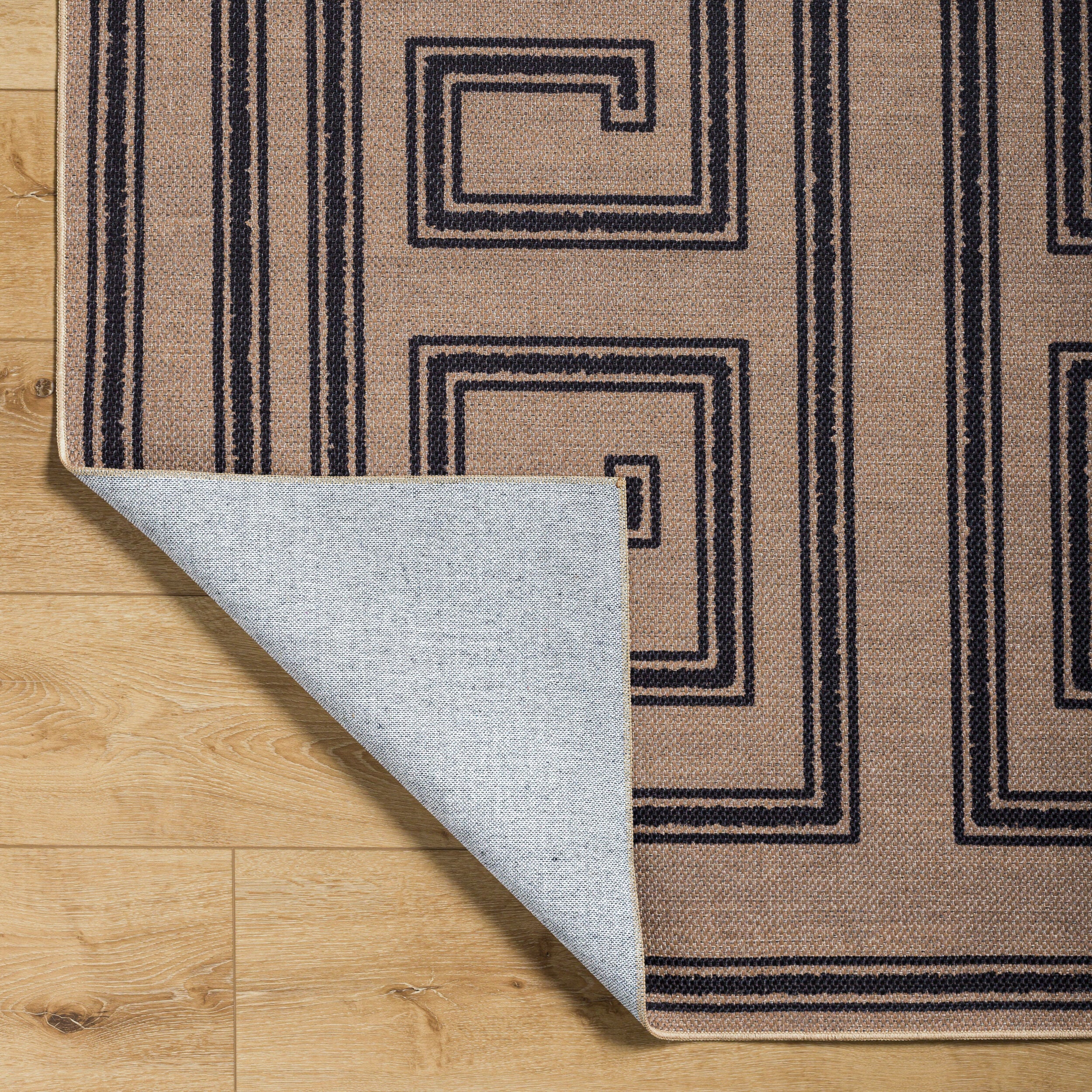 Livabliss Ez Jute EZT-2307 Light Brown Machine Washable Area Rug