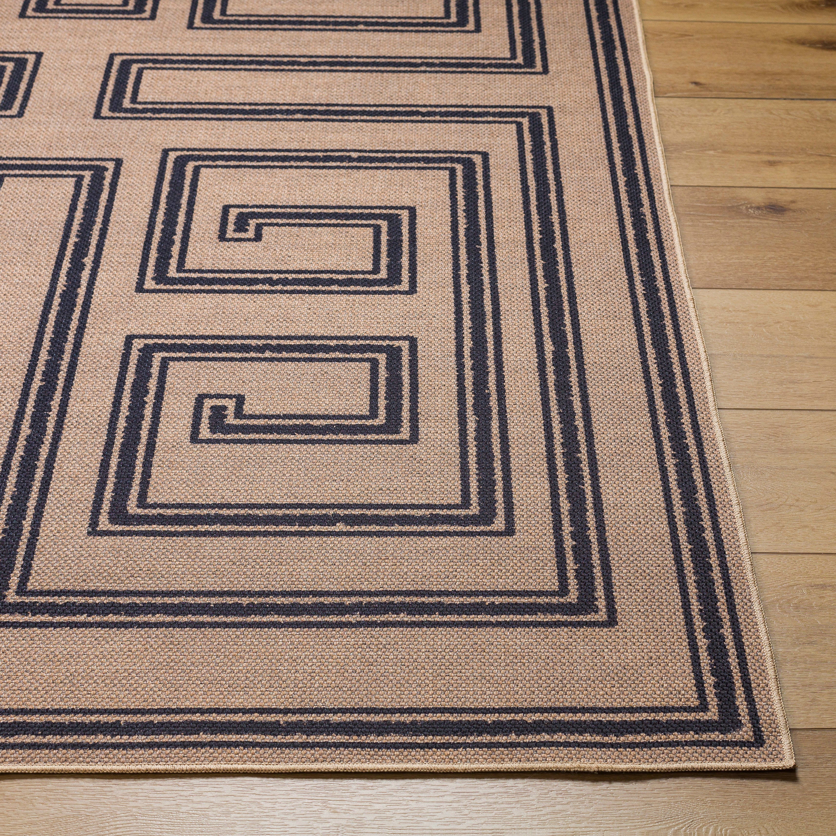 Livabliss Ez Jute EZT-2307 Light Brown Machine Washable Area Rug