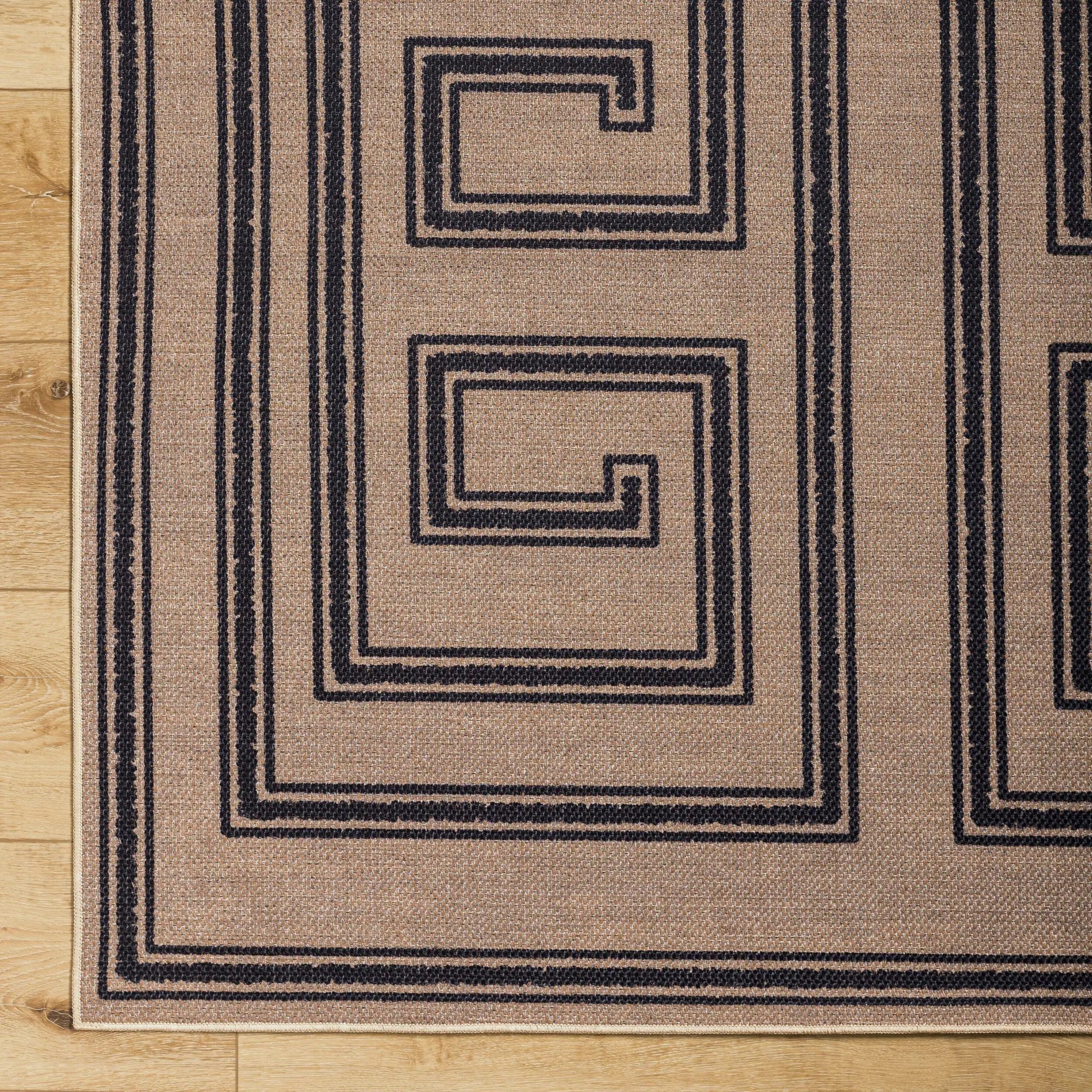 Ez Jute EZT-2307 Light-Brown Area Rug by LIVABLISS