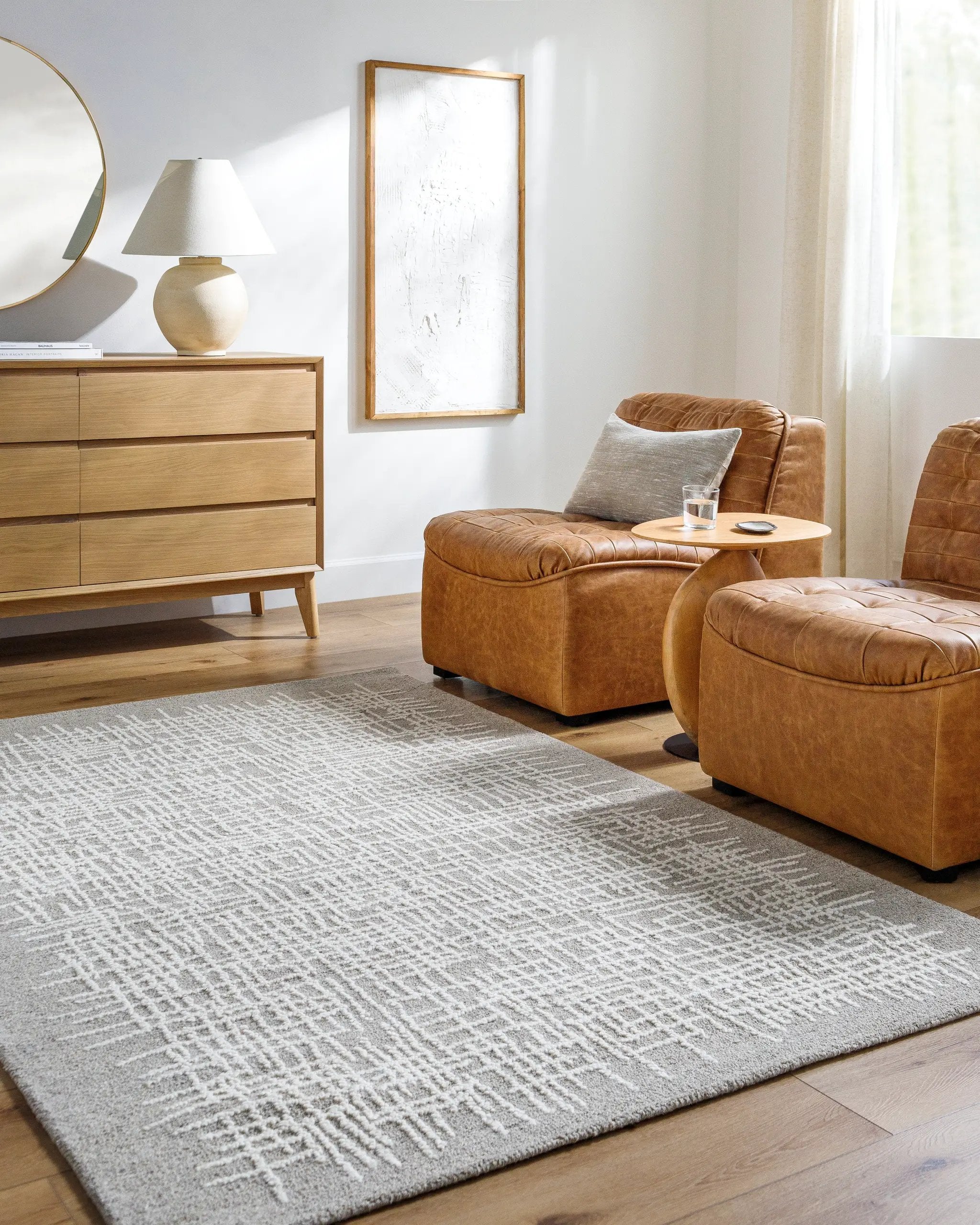 Falcao FAC-2300 Taupe Area Rug by LIVABLISS