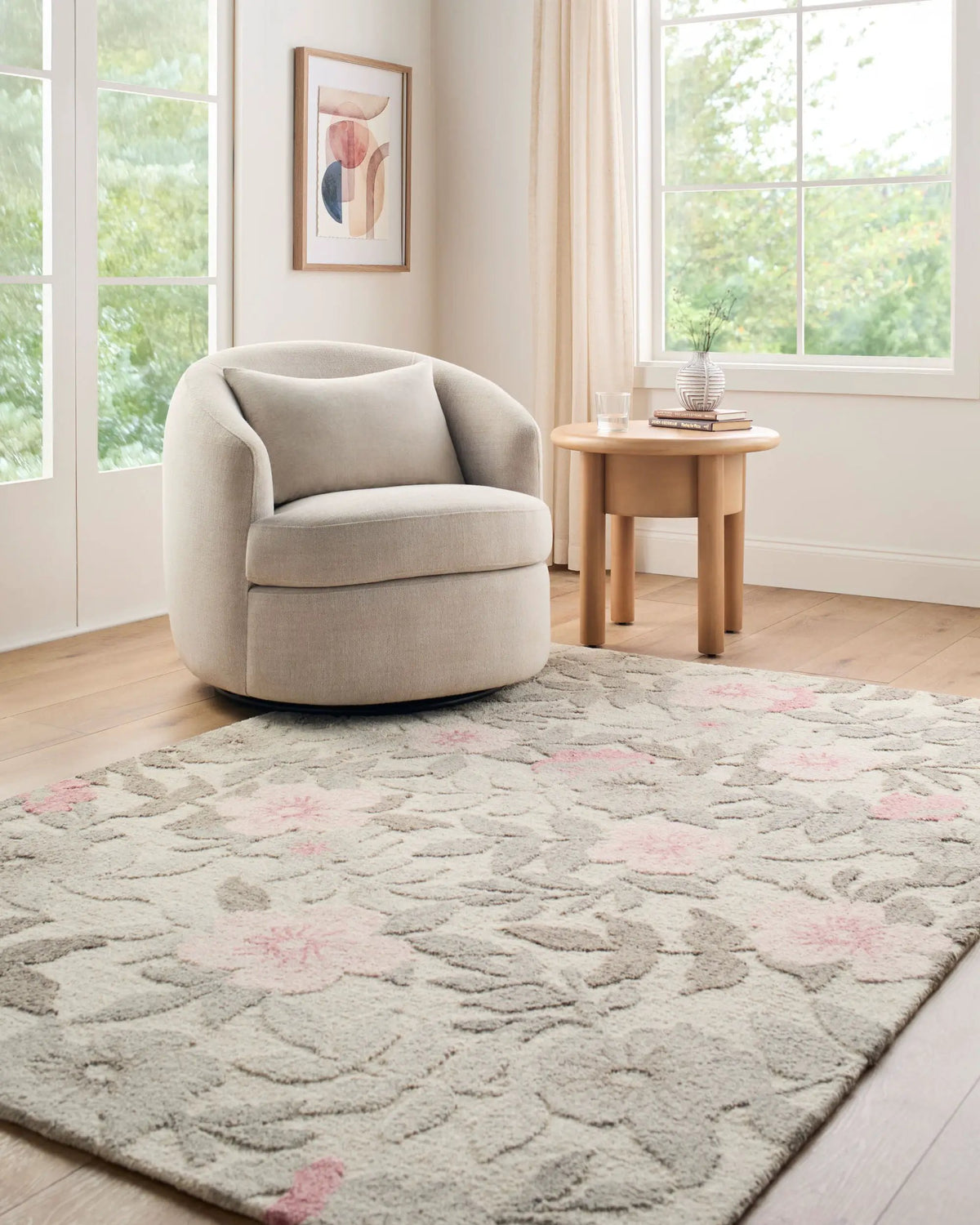 LIVABLISS Fabian FBI-2300 Soft-Gray Area Rug