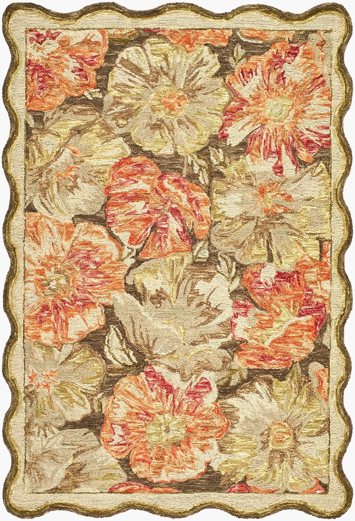 LIVABLISS Fairfax FFX-2308 Burnt-Orange Area Rug