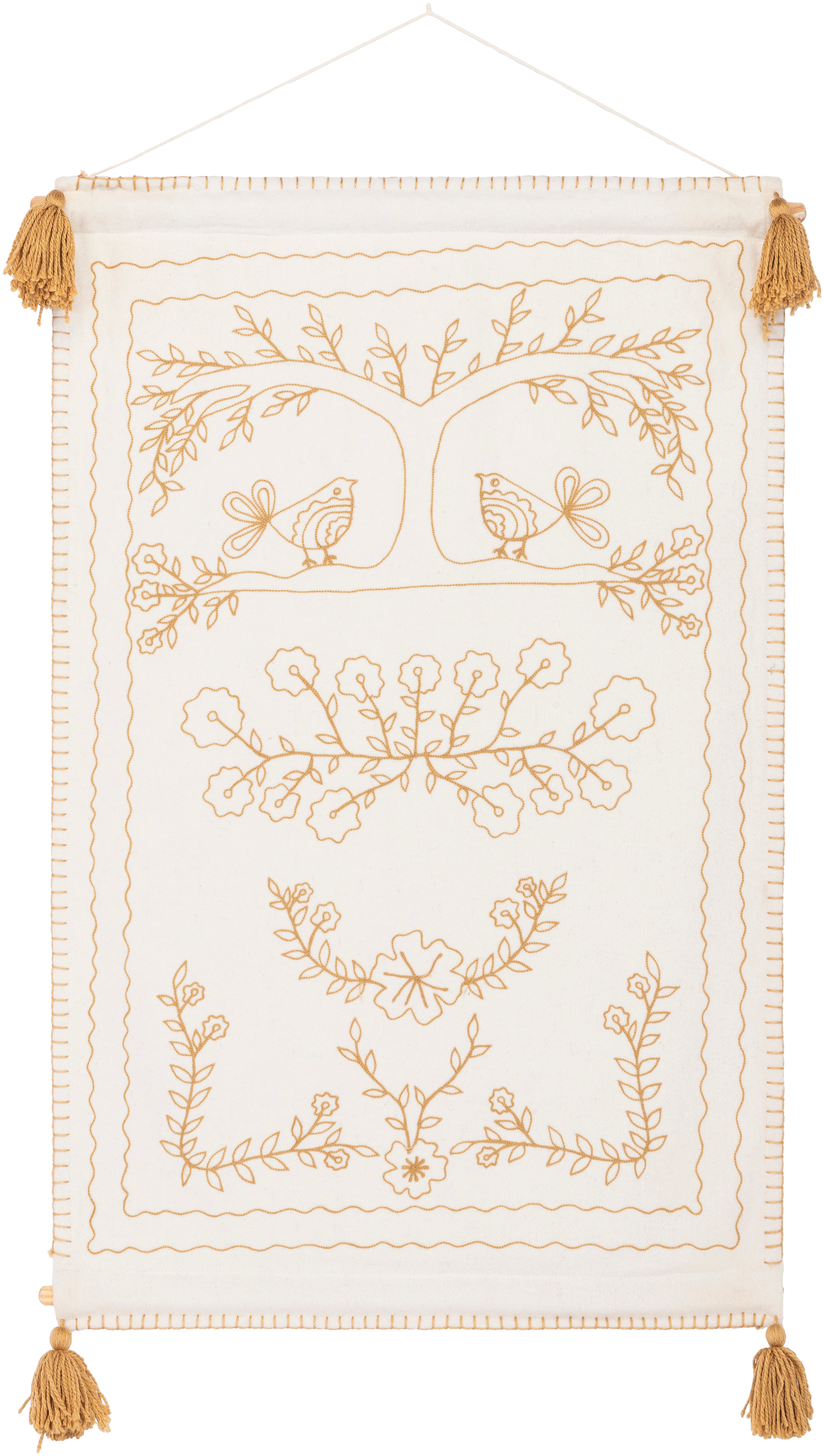Surya Folk Tale FKL-1001 Wall Decor Wall Hanging by LIVABLISS
