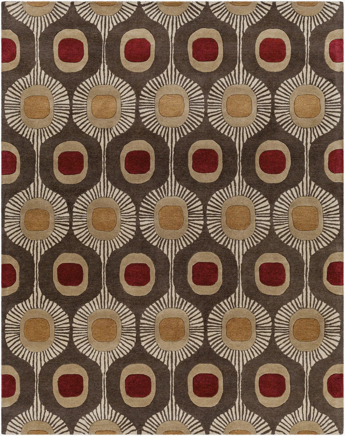 LIVABLISS Forum FM-7170 Dark-Brown Area Rug