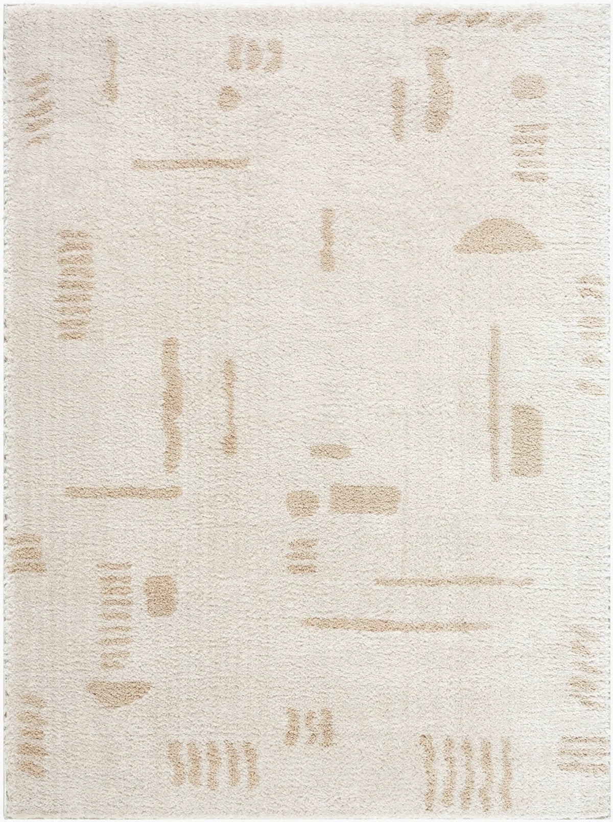 LIVABLISS Fossay Shag FSG-2301 Light-Beige Area Rug