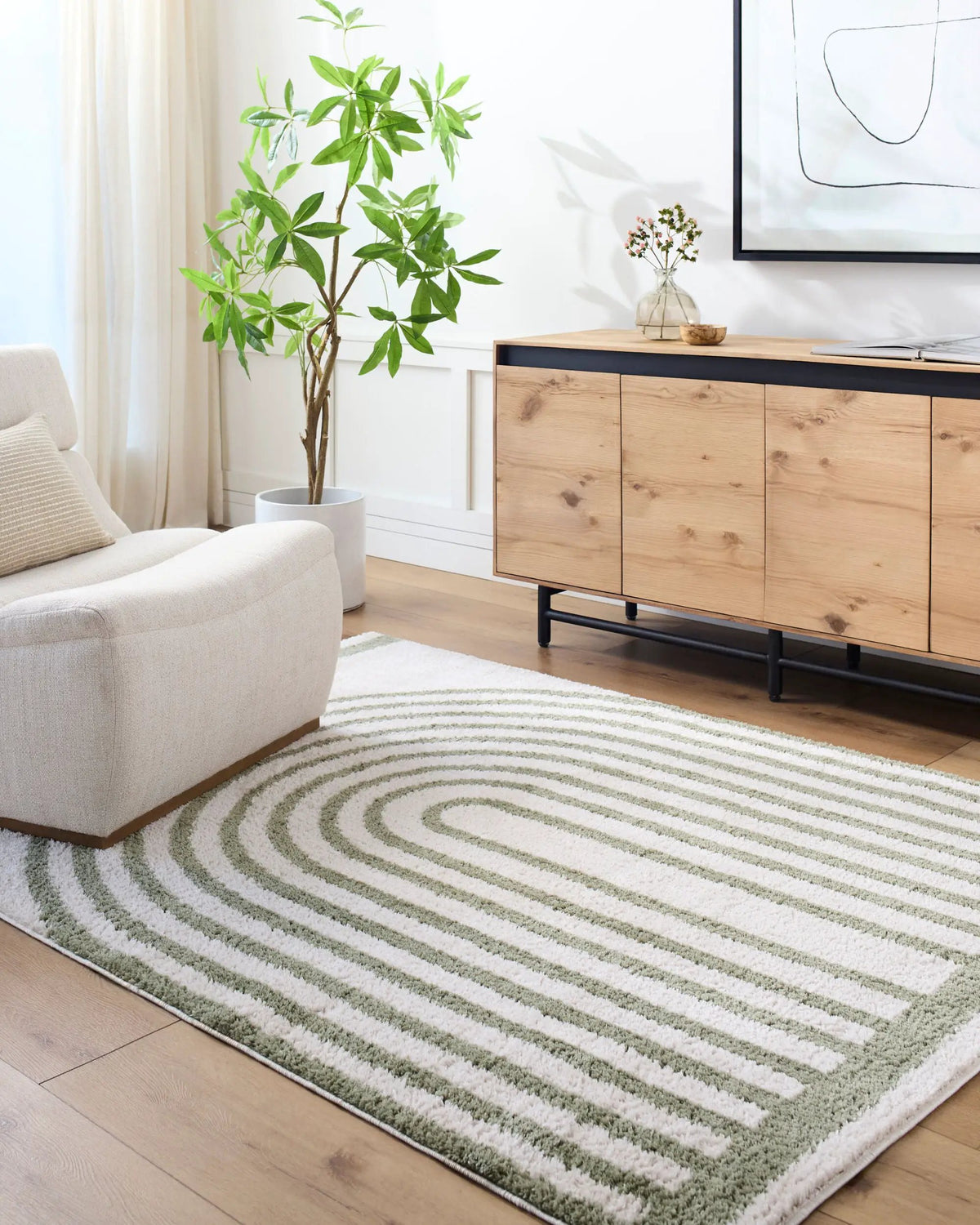 LIVABLISS Fossay Shag FSG-2312 Light-Beige Area Rug