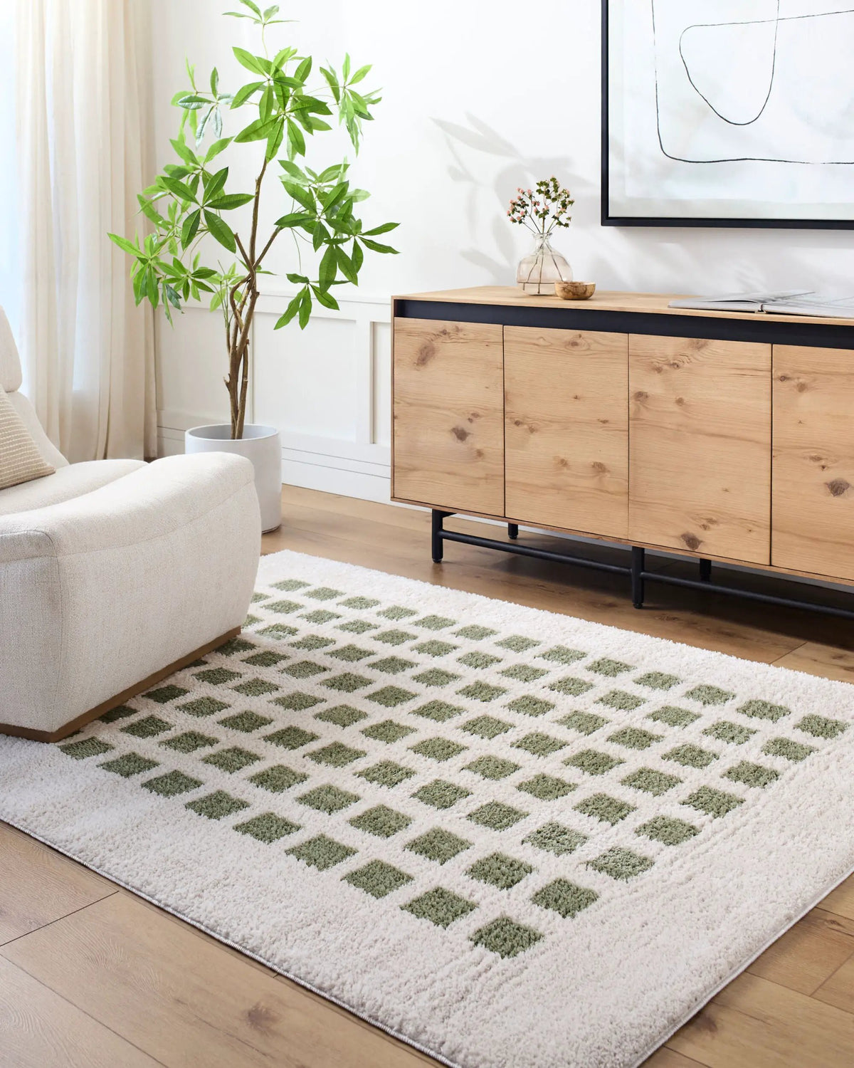 LIVABLISS Fossay Shag FSG-2320 Light-Beige Area Rug