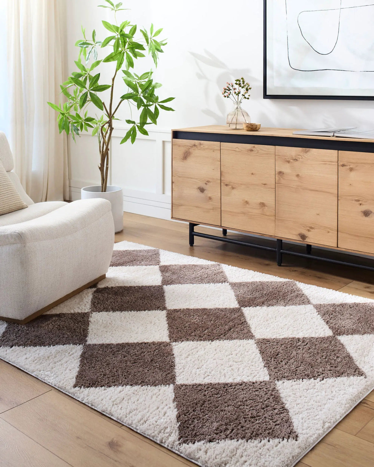 LIVABLISS Fossay Shag FSG-2323 Light-Beige Area Rug