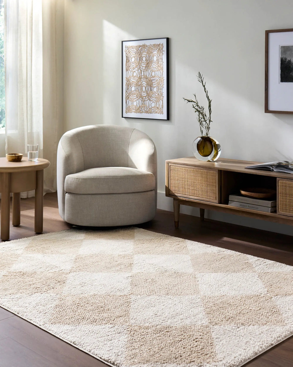 LIVABLISS Fossay Shag FSG-2324 Light-Beige Area Rug