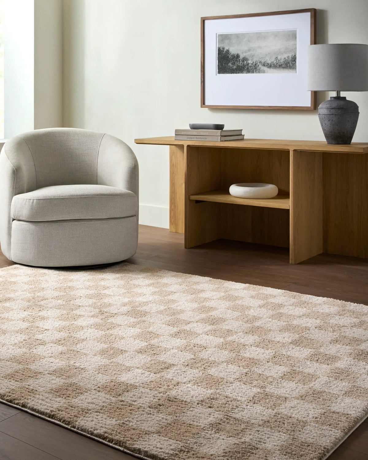 LIVABLISS Fossay Shag FSG-2329 Light-Beige Area Rug
