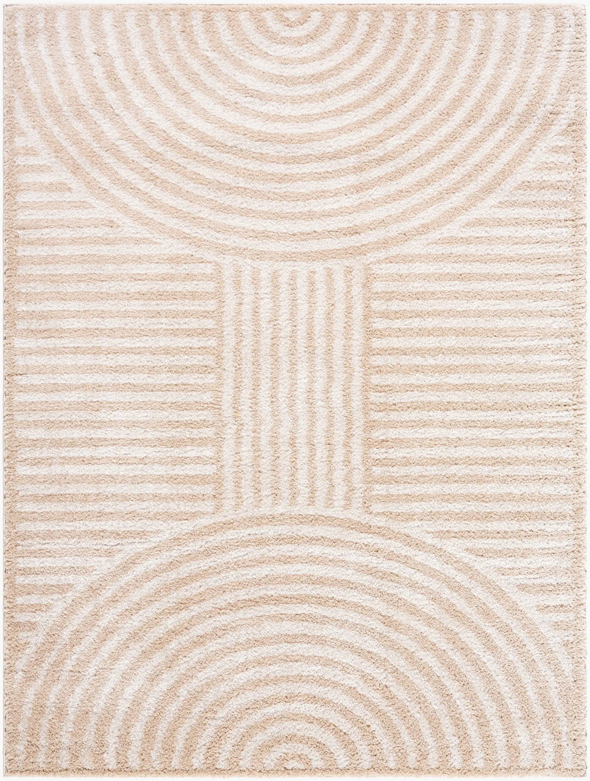 LIVABLISS Fossay Shag FSG-2332 Light-Beige Area Rug