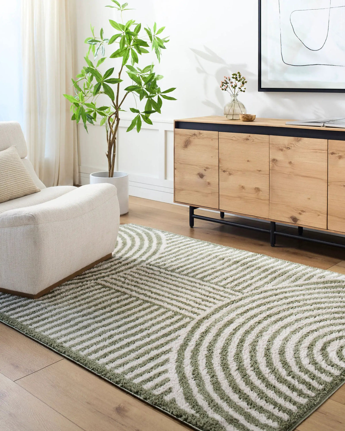 LIVABLISS Fossay Shag FSG-2333 Light-Beige Area Rug