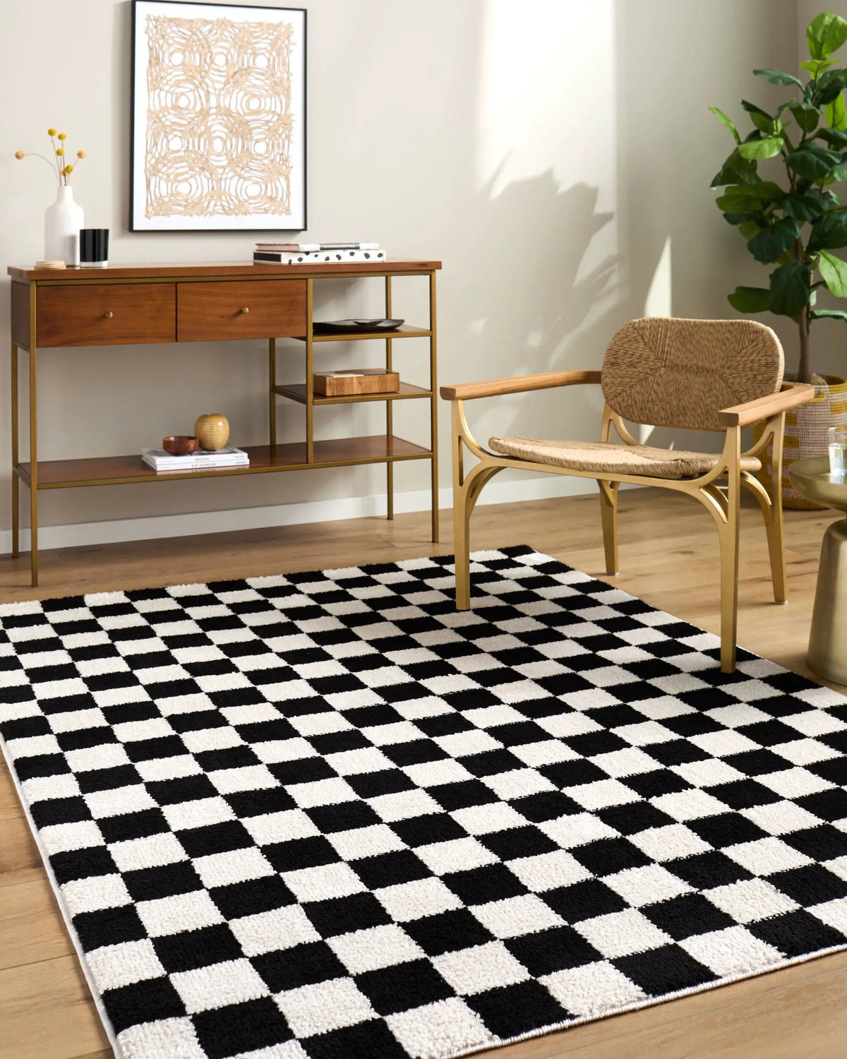 LIVABLISS Fossay Shag FSG-2347 Cream Area Rug