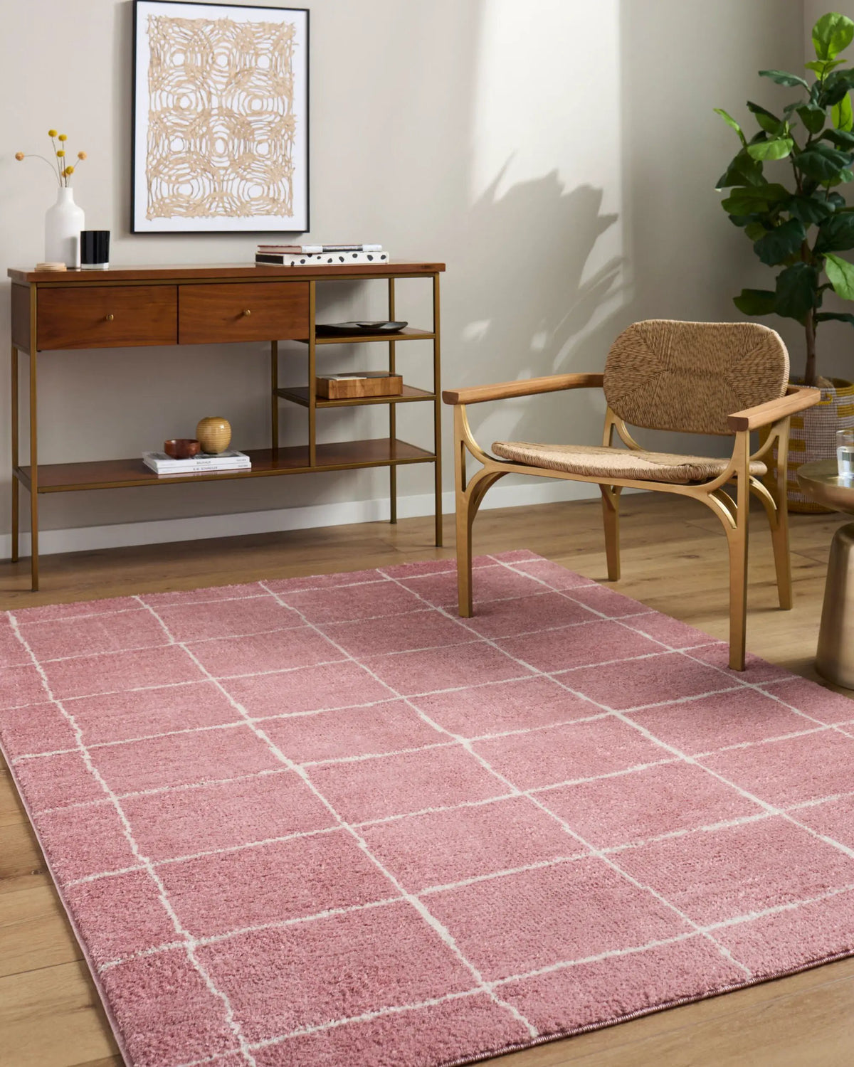 LIVABLISS Fossay Shag FSG-2351 Rose Area Rug