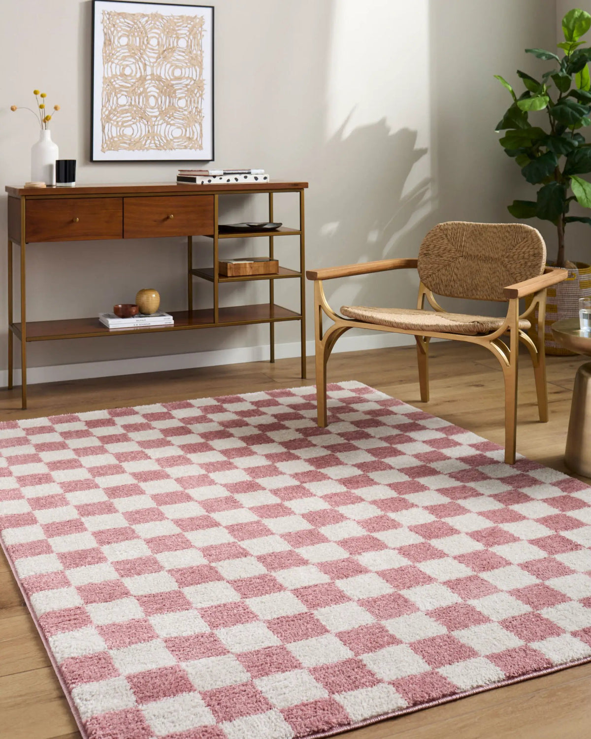 LIVABLISS Fossay Shag FSG-2354 Rose Area Rug