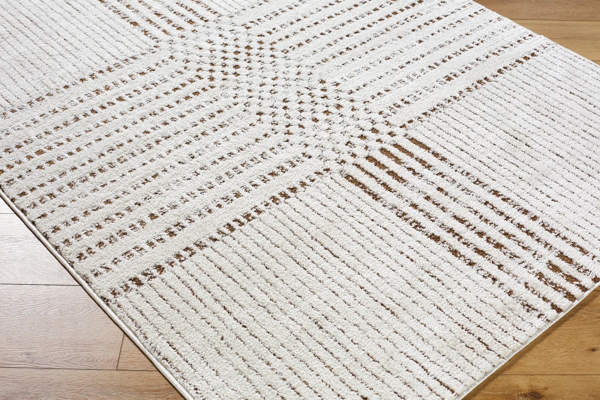 Architect GAAR-2303 Ivory / Dark Brown Area Rug by Galey Alix x LIVABLISS