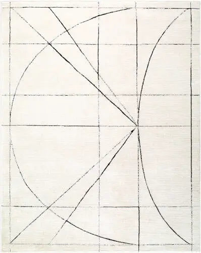 Galey Alix Architect GAAR-2304 Ivory Area Rug by LIVABLISS