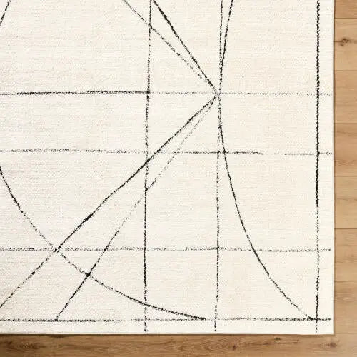 Architect GAAR-2304 Ivory / Black Area Rug by Galey Alix x LIVABLISS