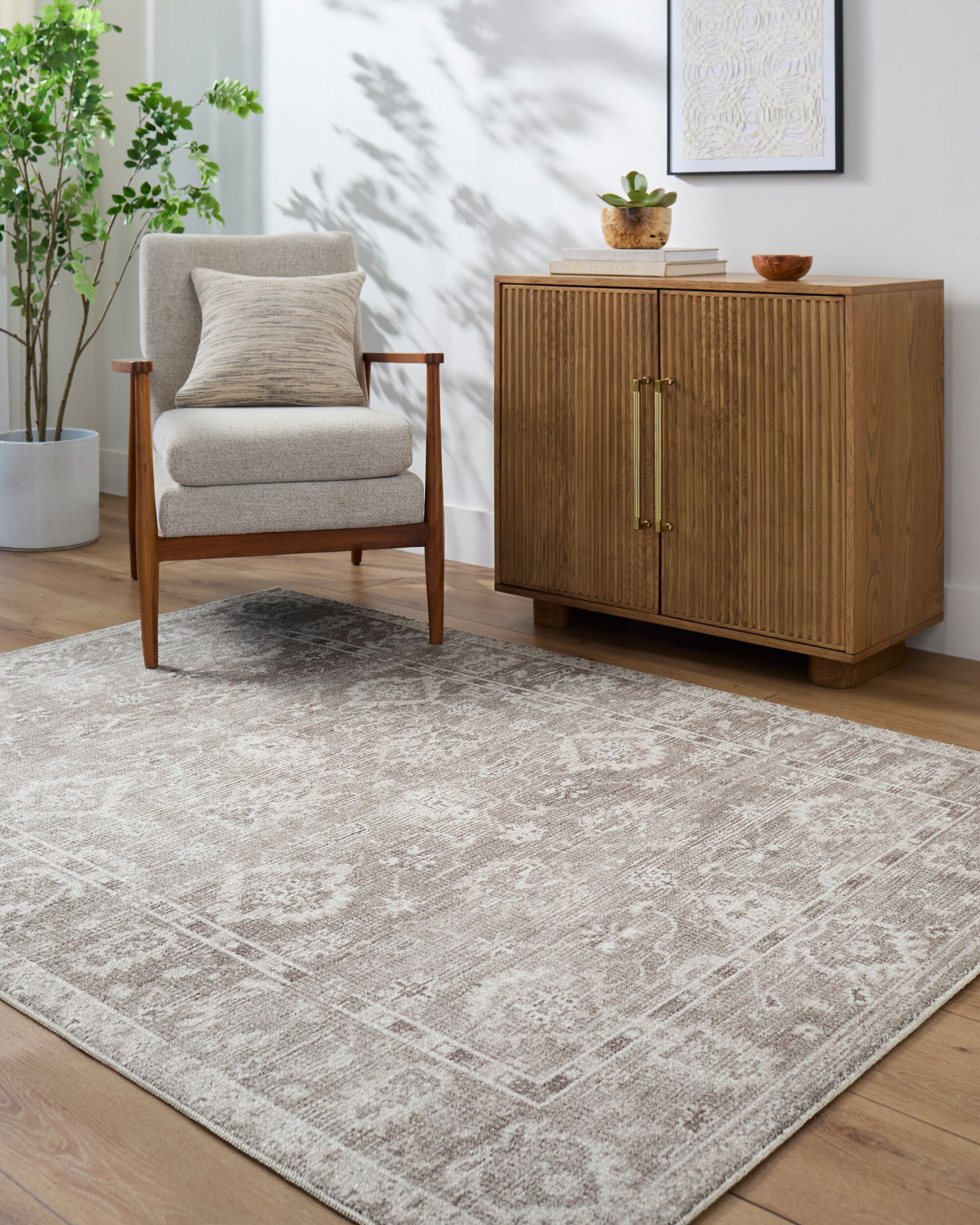 Galey Alix x Livabliss Collins Avenue GACA-2301 Brown Area Rug