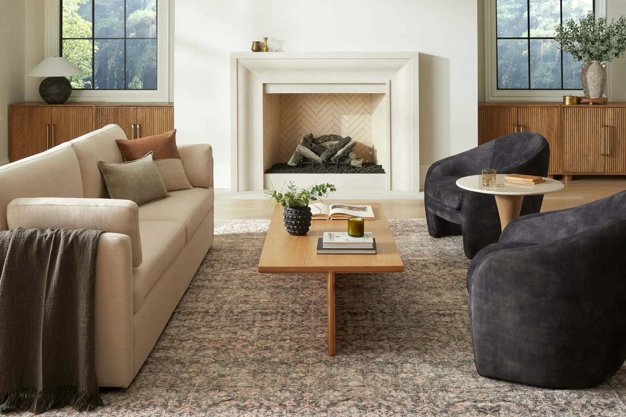 Collins Avenue GACA-2302 Dark Green Area Rug by Galey Alix x LIVABLISS