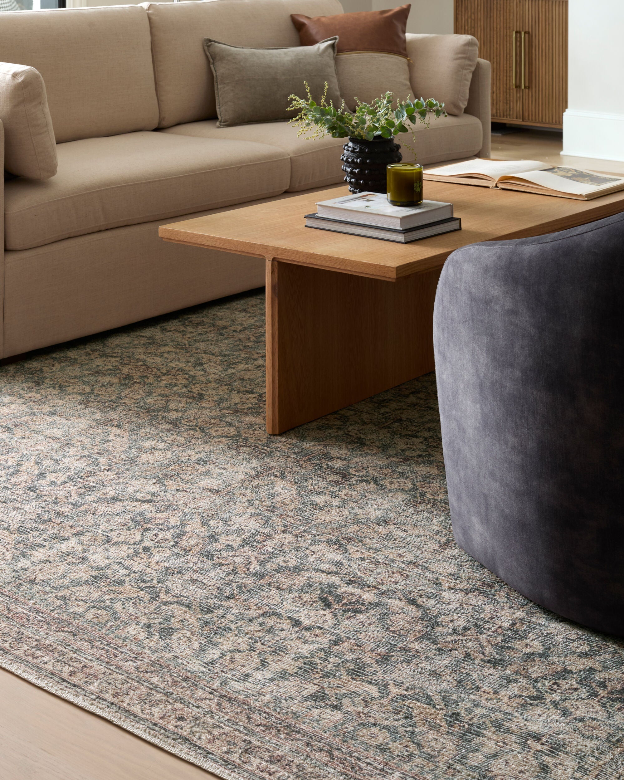 Galey Alix x Livabliss Collins Avenue GACA-2302 Dark Green Area Rug