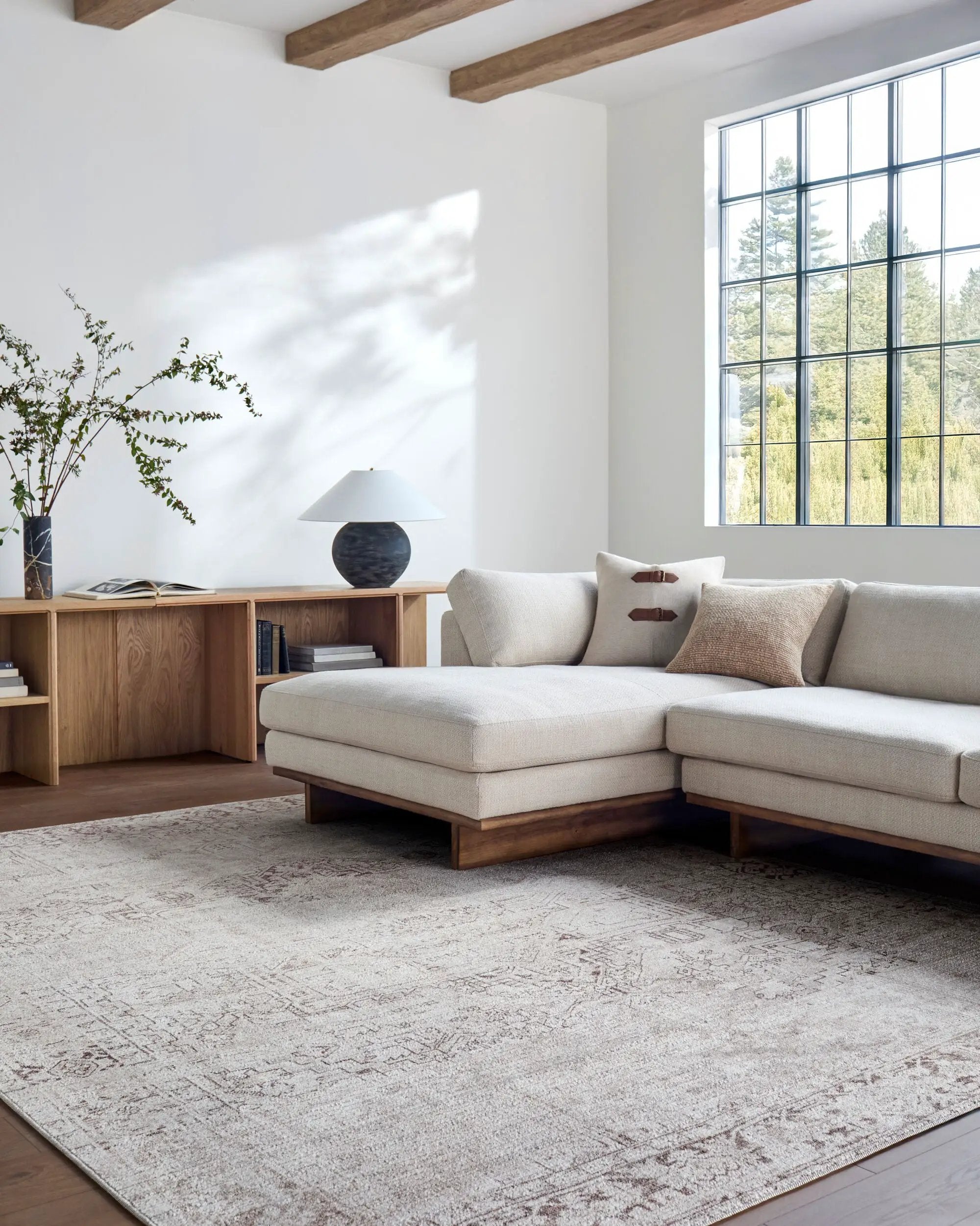 Collins Avenue GACA-2304 Ivory Area Rug by Galey Alix x LIVABLISS