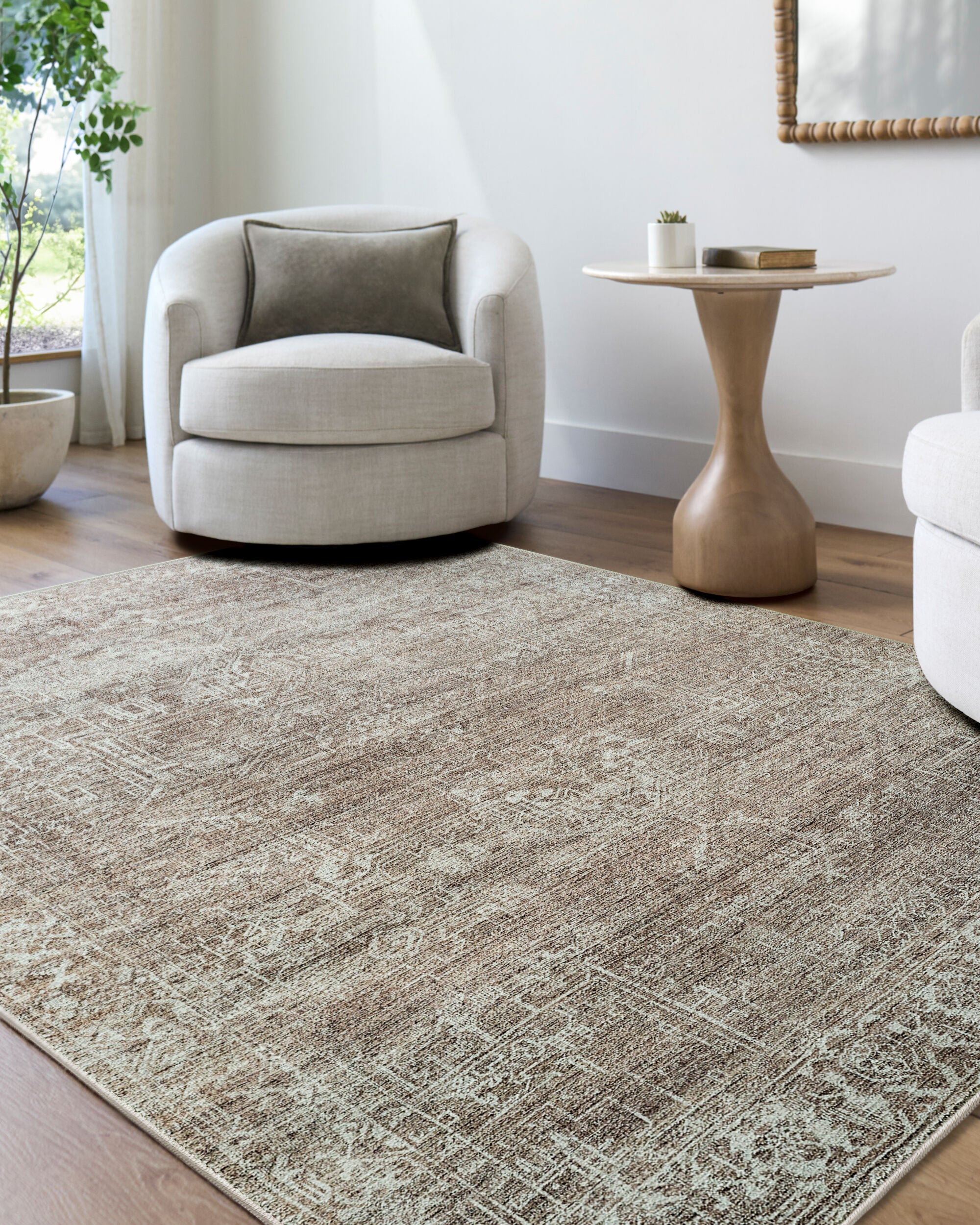 Galey Alix x Livabliss Collins Avenue GACA-2305 Brown Area Rug