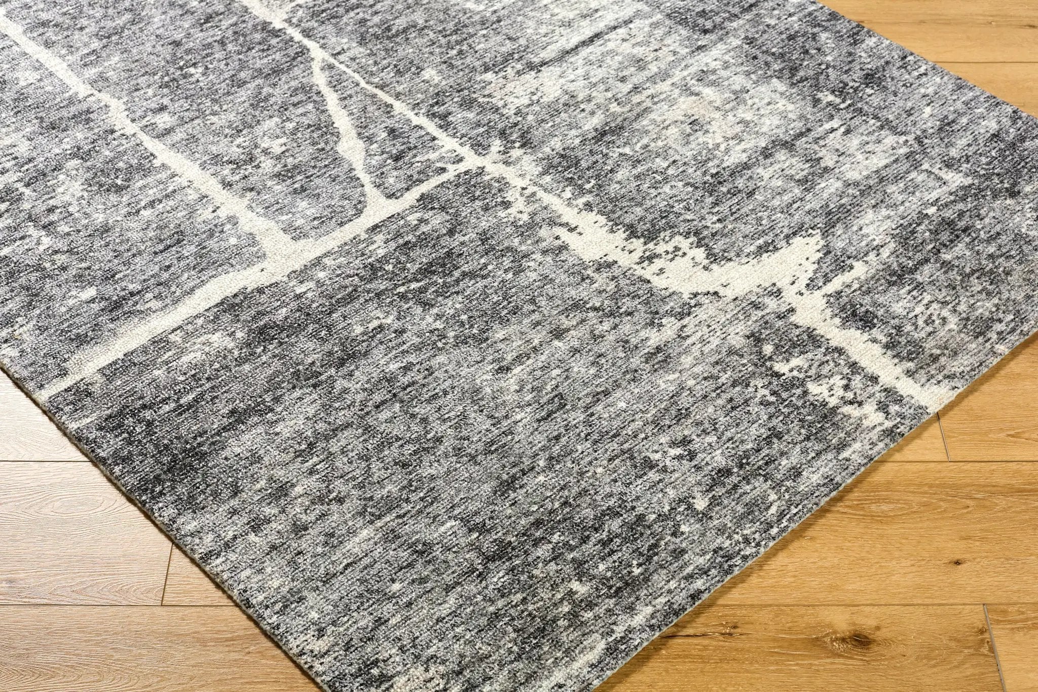 Janek GAJA-2302 Ash Gray Area Rug by Galey Alix x LIVABLISS