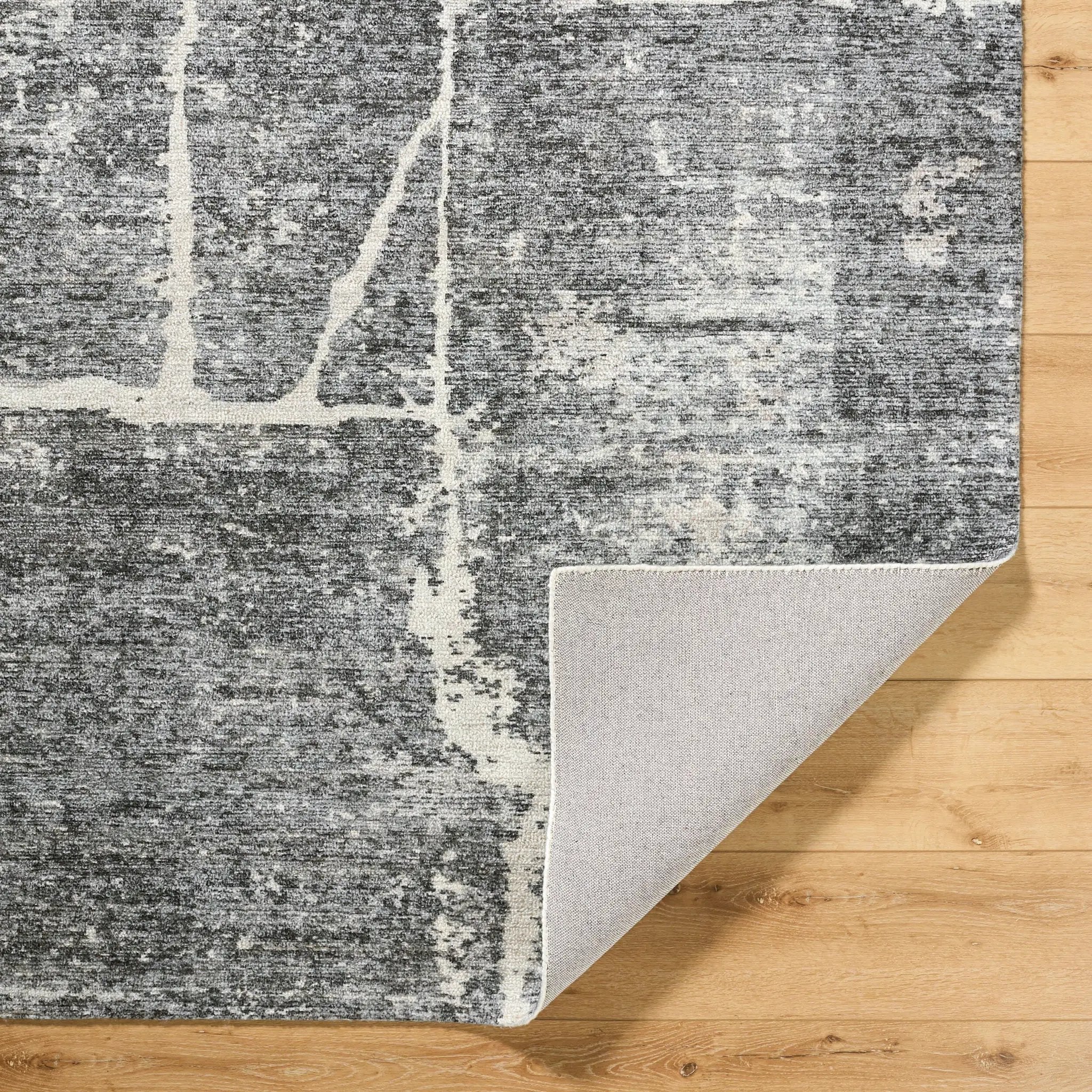 Janek GAJA-2302 Ash Gray Area Rug by Galey Alix x LIVABLISS