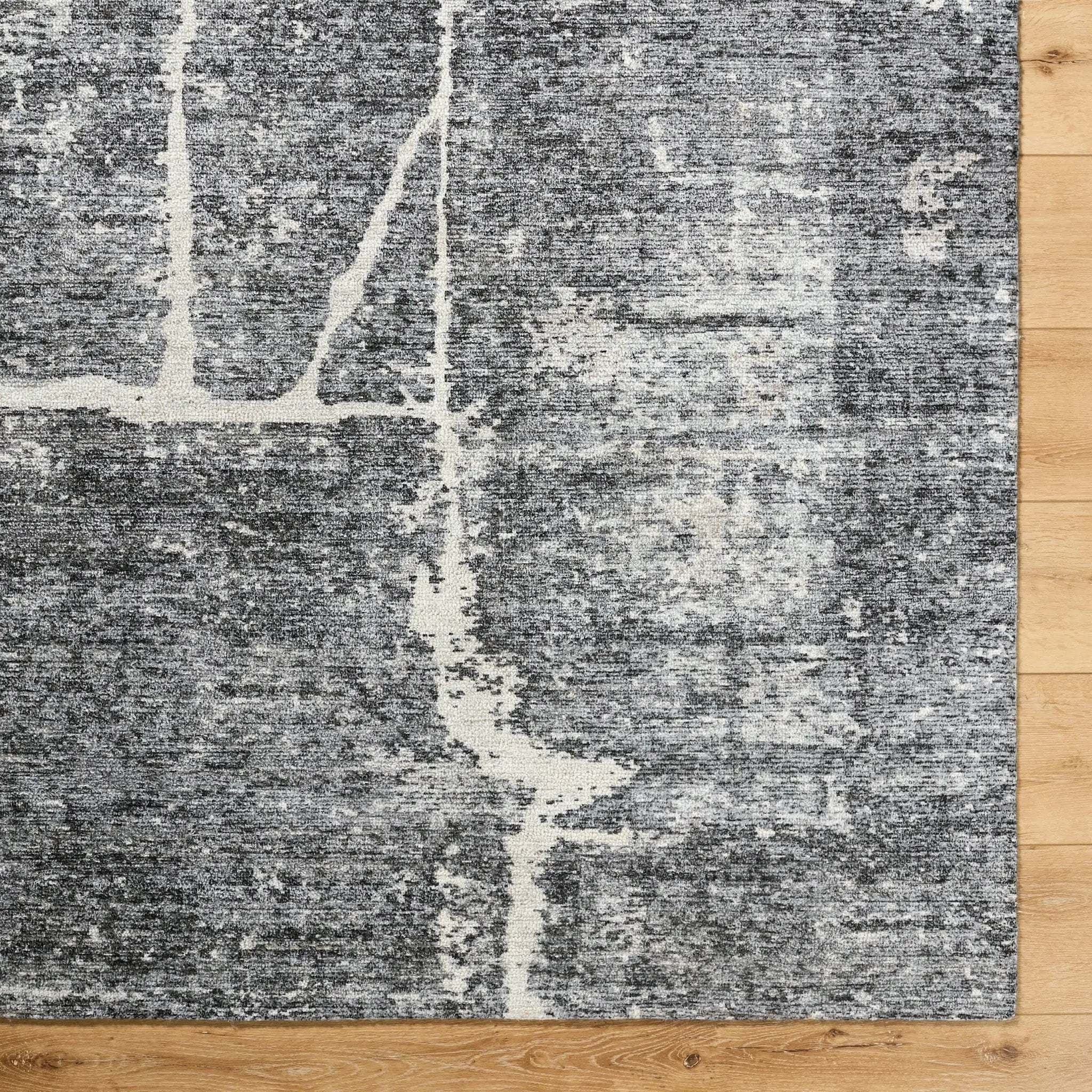 Janek GAJA-2302 Ash Gray Area Rug by Galey Alix x LIVABLISS