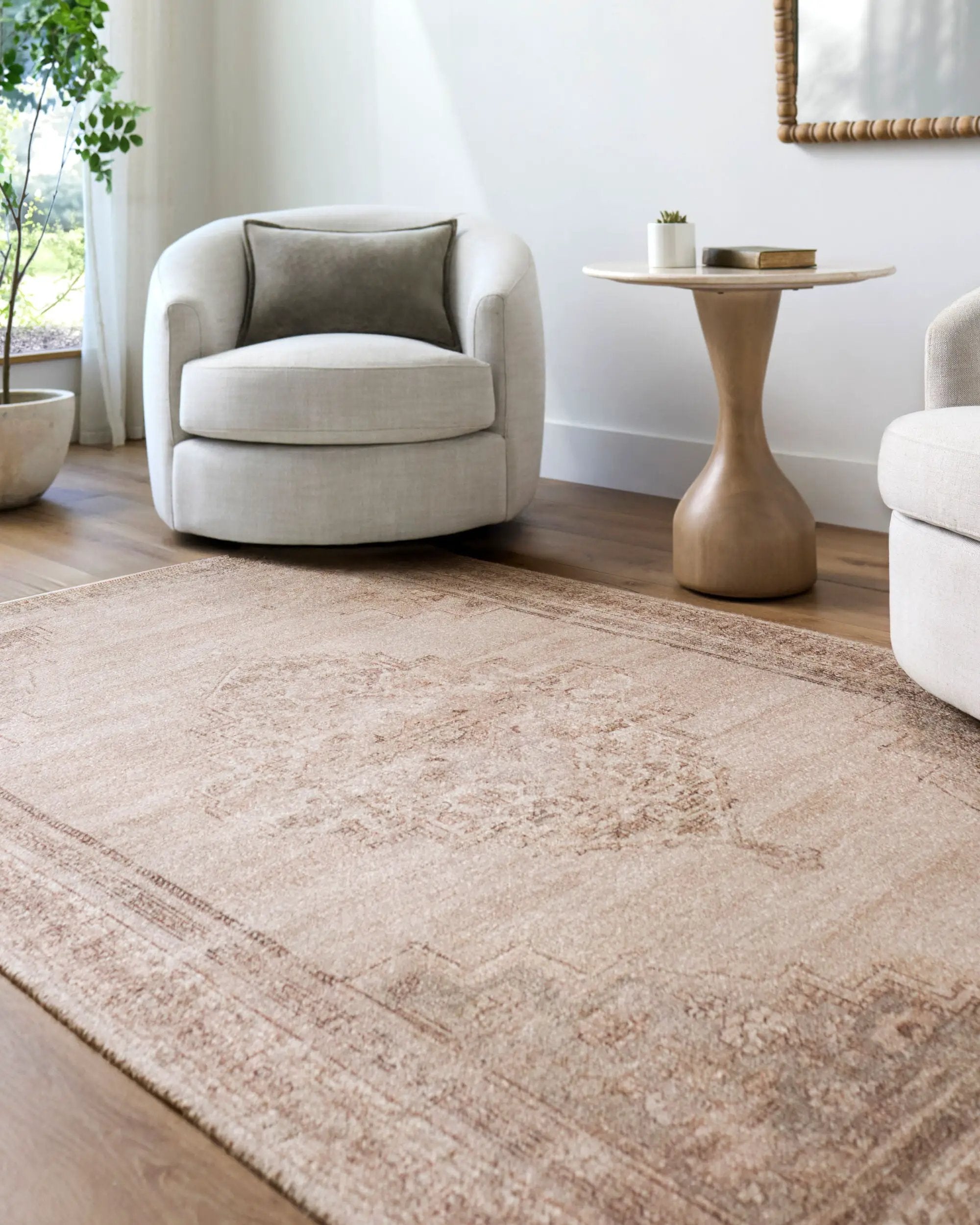 Luciana GALU-2302 Beige Area Rug by Galey Alix x LIVABLISS