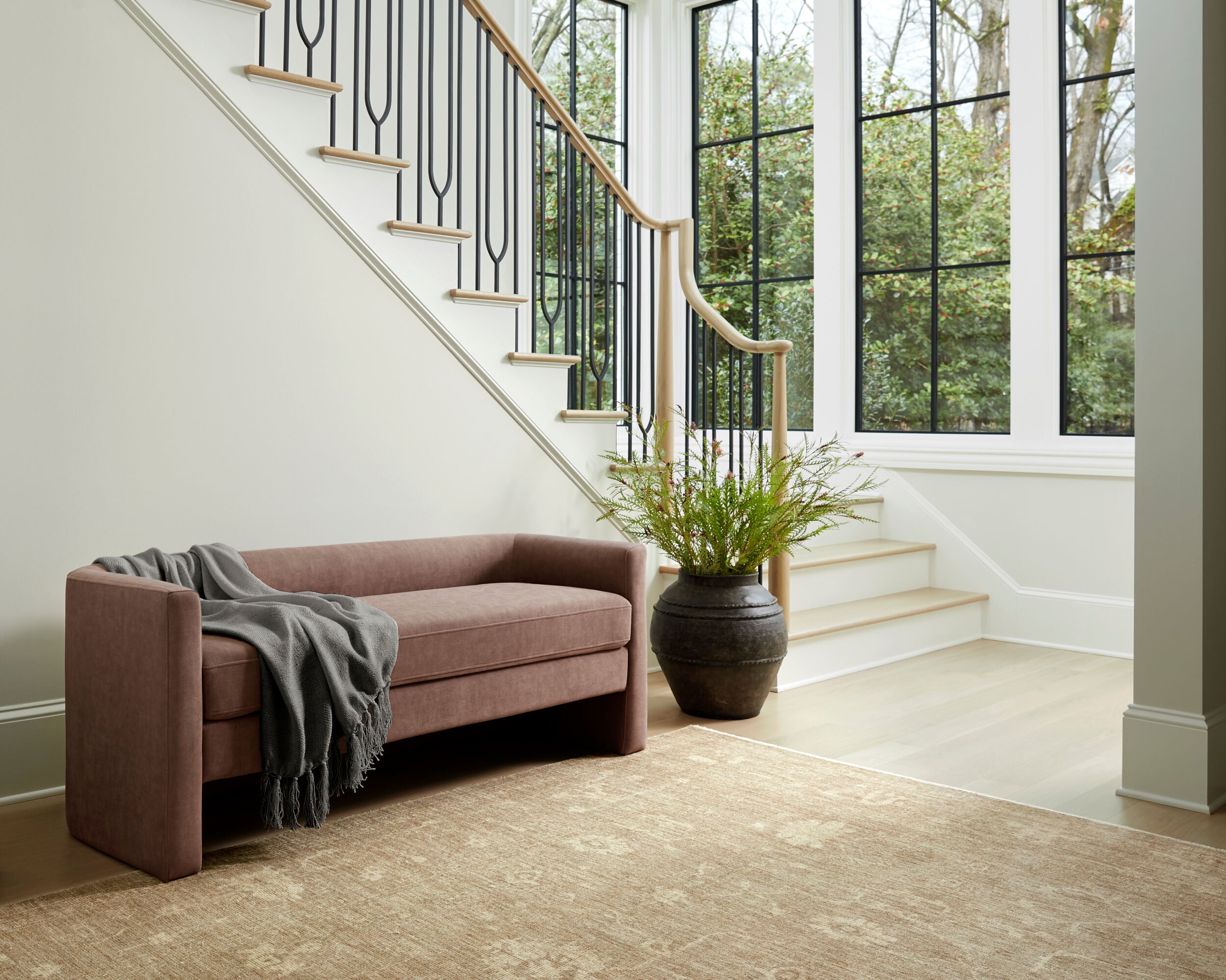 Galey Alix x LIVABLISS Fetscher GAHU-2302 Light Brown Area Rug