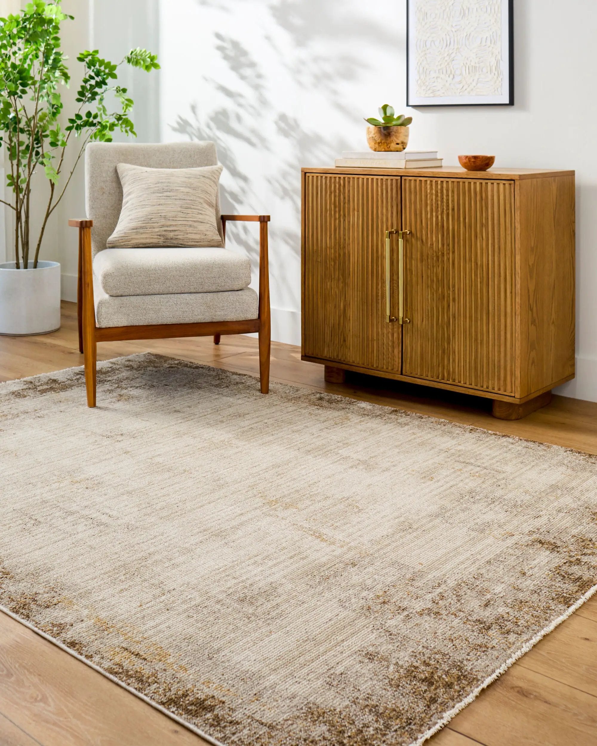 Myrtle Avenue GAMY-2303 Taupe Area Rug by Galey Alix x LIVABLISS
